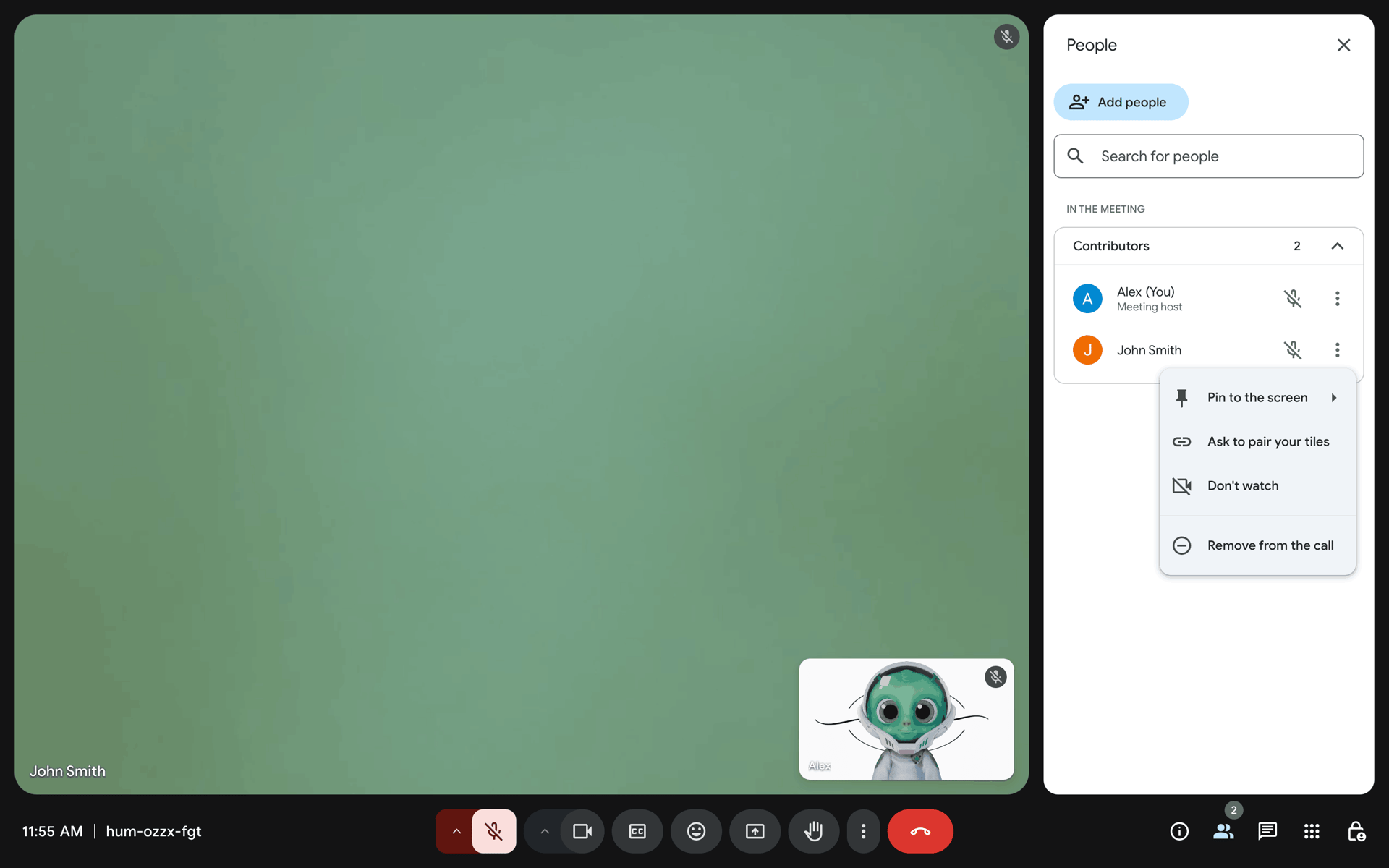 Google Meet Web Social Networking interface screenshot 9