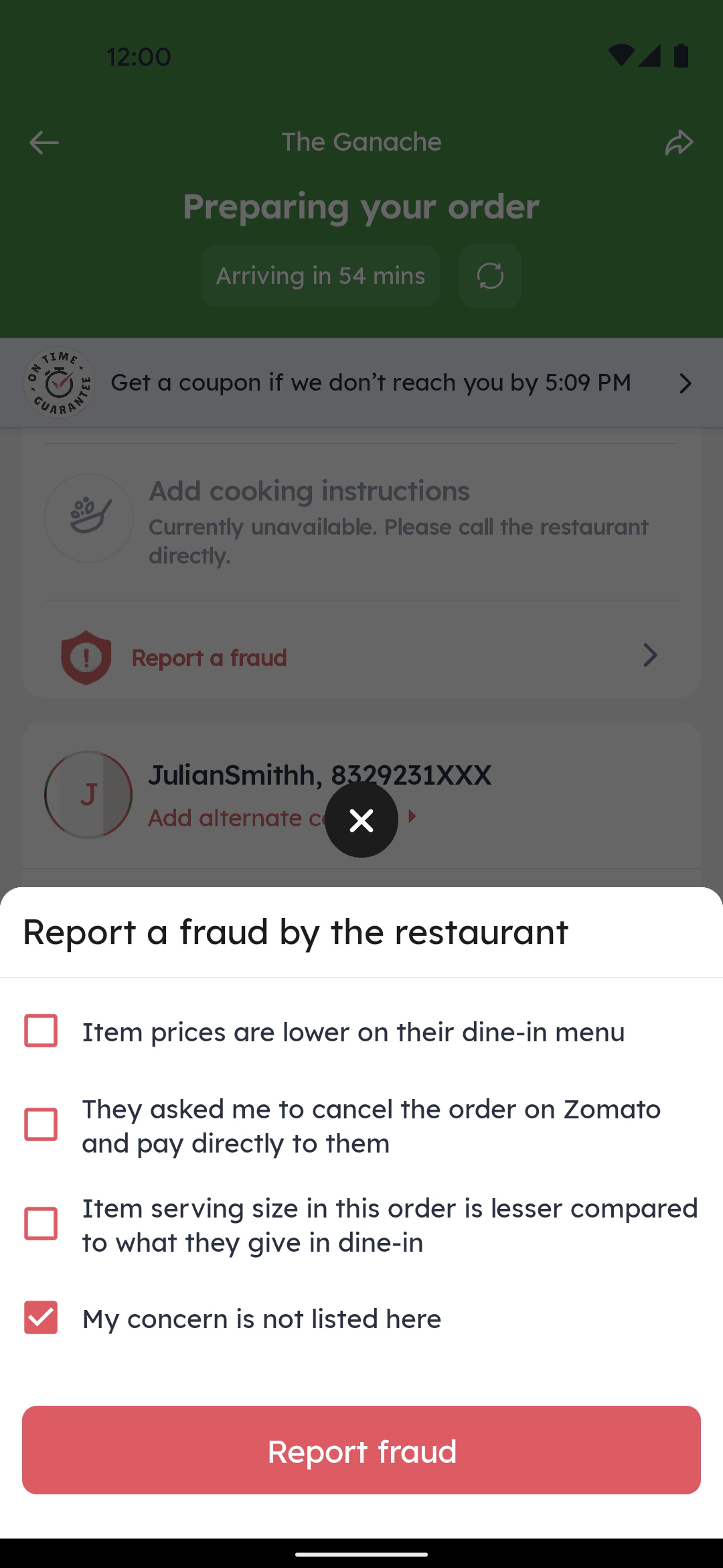 Zomato Android Food & Drink interface screenshot 12