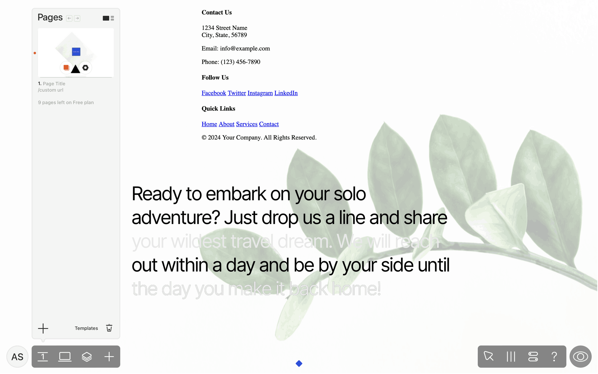 Readymag Web Business interface screenshot 15