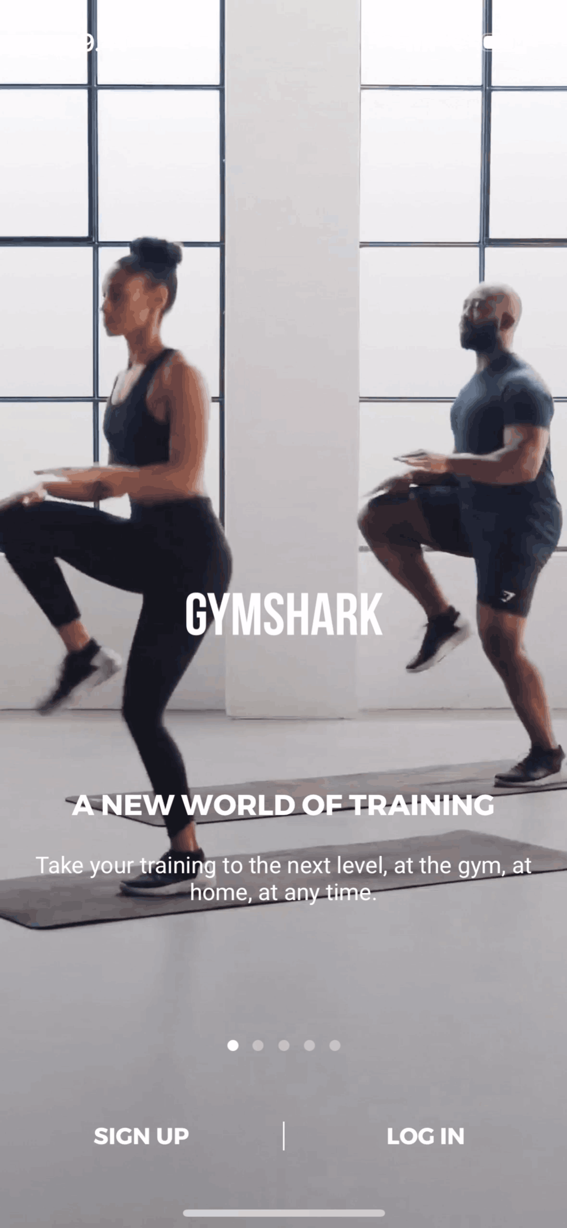 Gymshark Training and Fitness iOS Health & Fitness interface screenshot 2