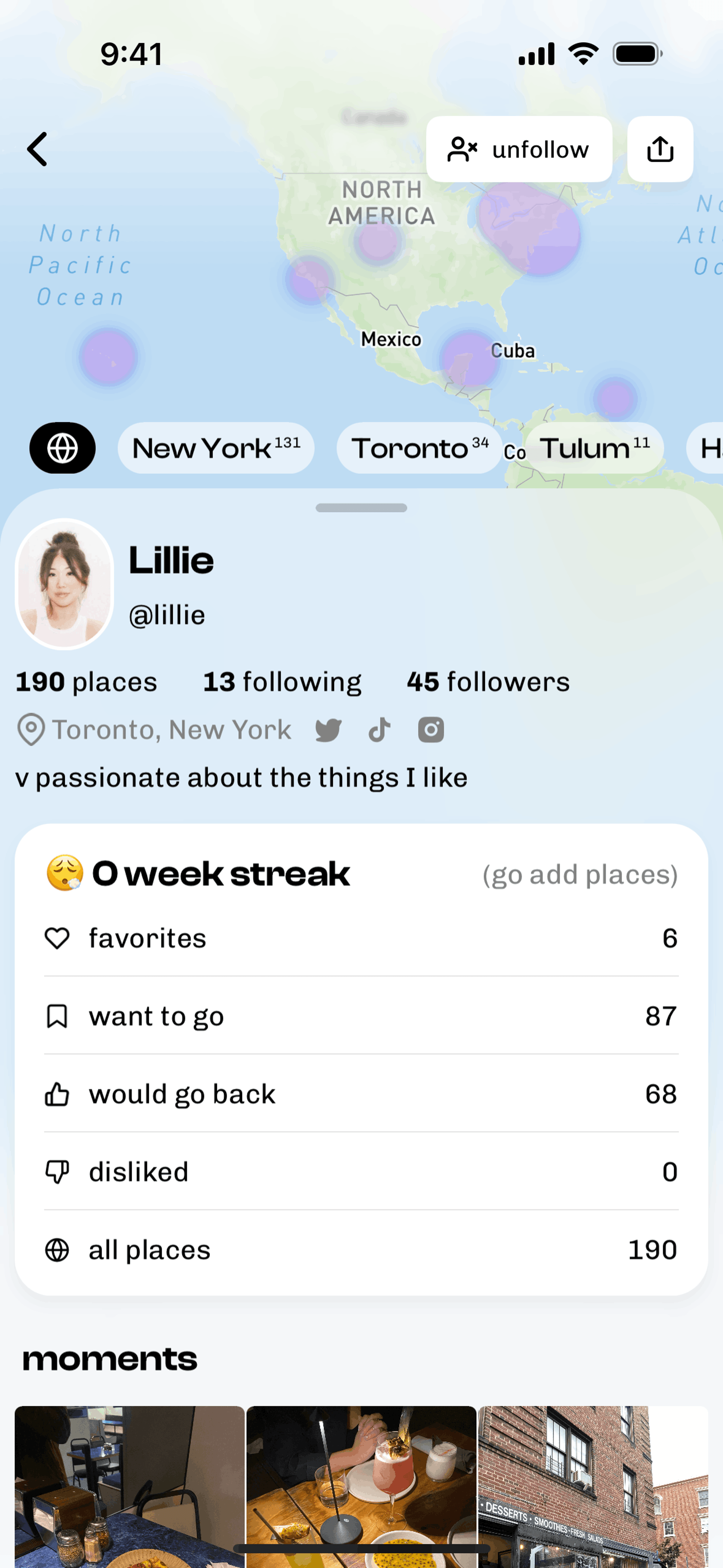 Corner iOS Social Networking interface screenshot 7