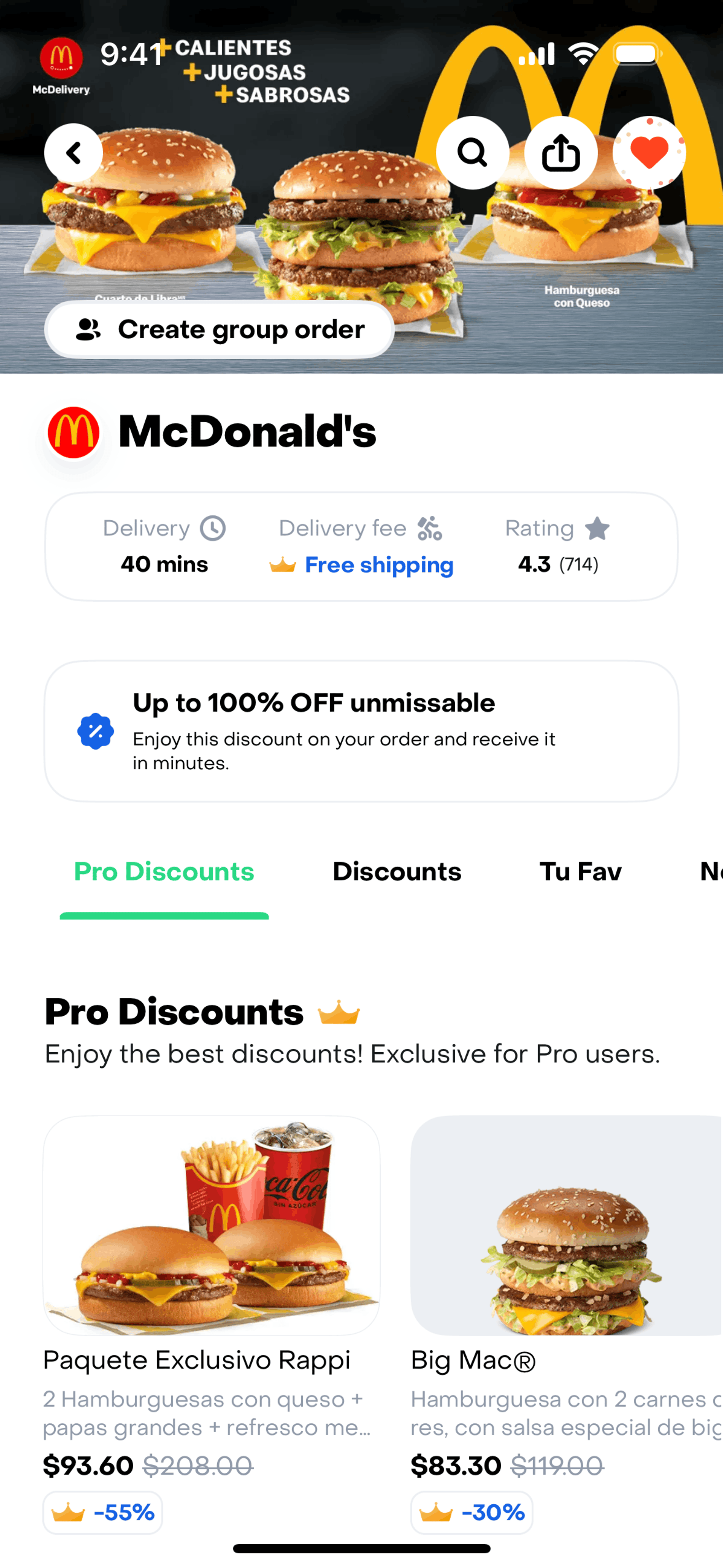 Rappi iOS Food & Drink interface screenshot 12