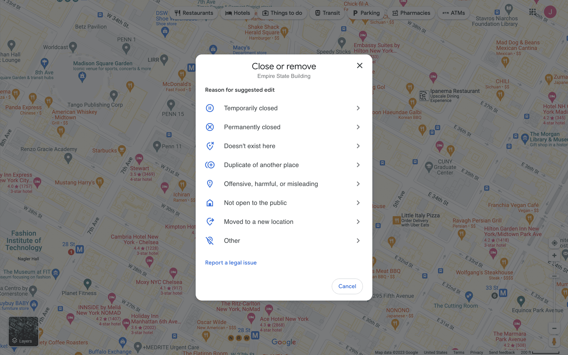 Google Maps Web Maps & Navigation interface screenshot 11
