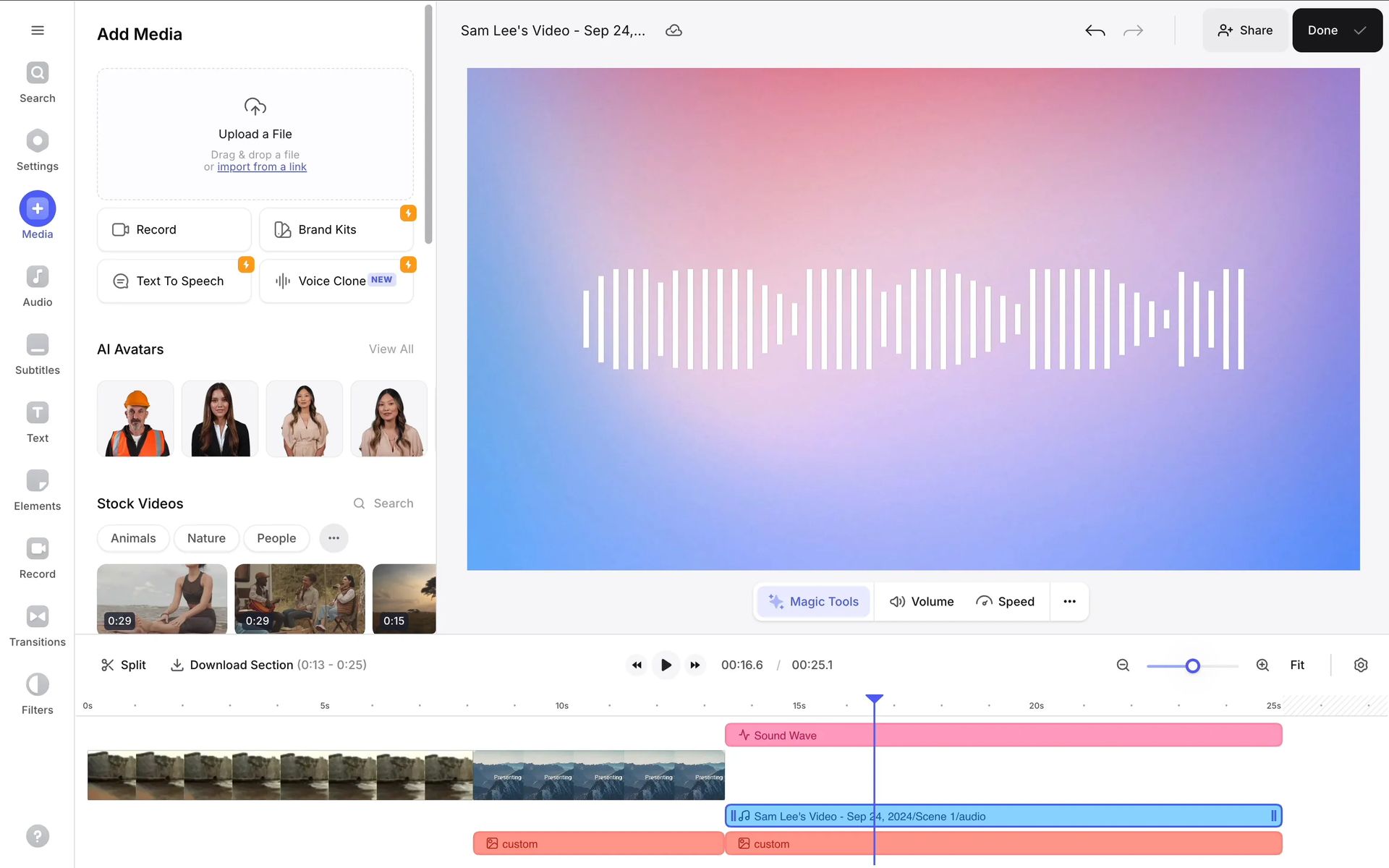VEED Web Photo & Video interface screenshot 8