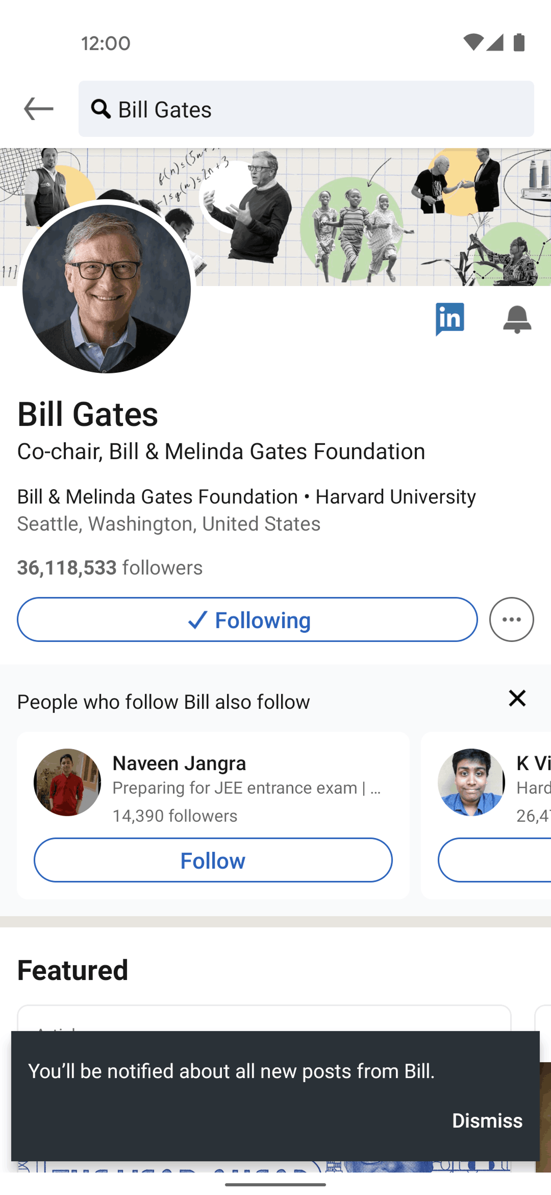 LinkedIn Android Business interface screenshot 20
