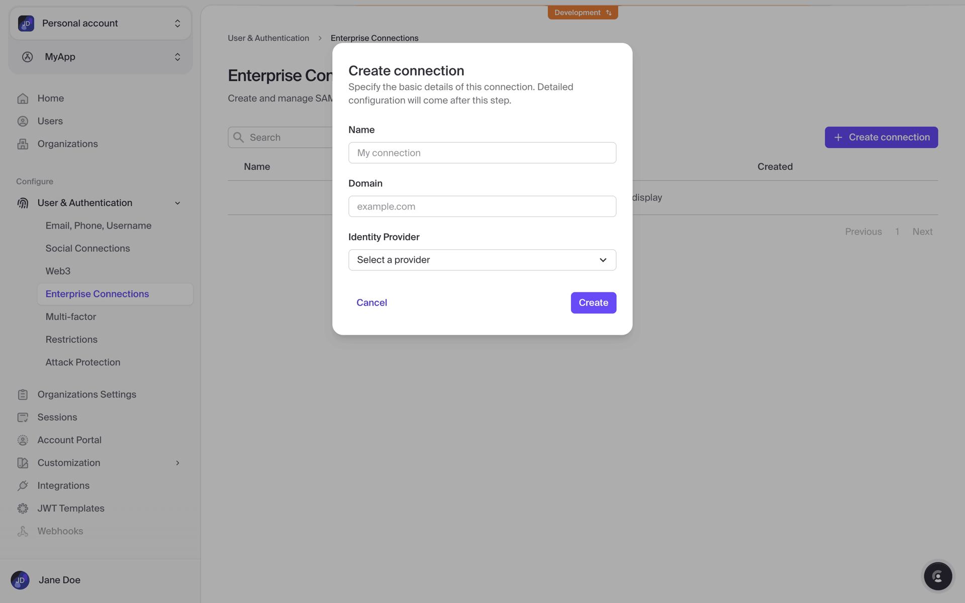 Clerk Web Developer Tools interface screenshot 12
