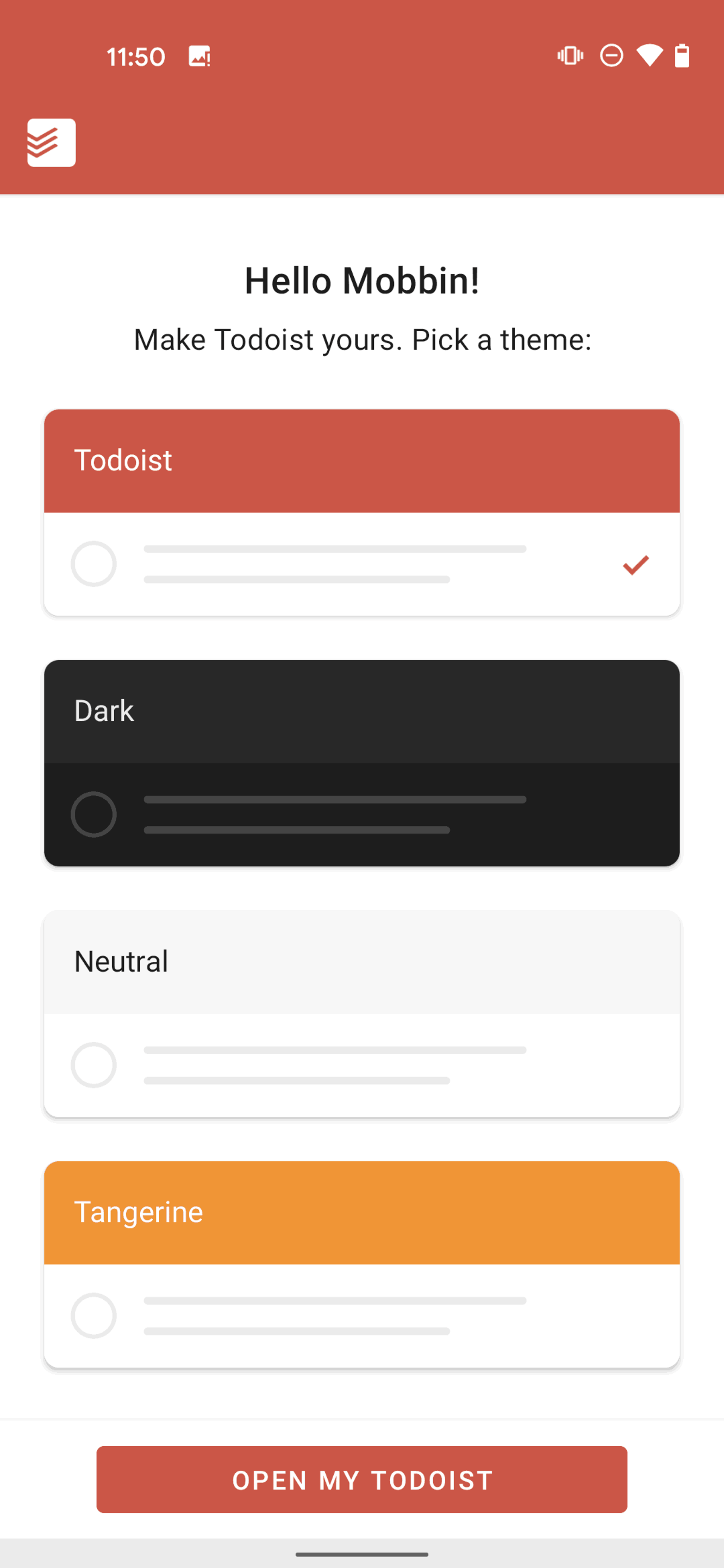 Todoist Android Collaboration interface screenshot 9