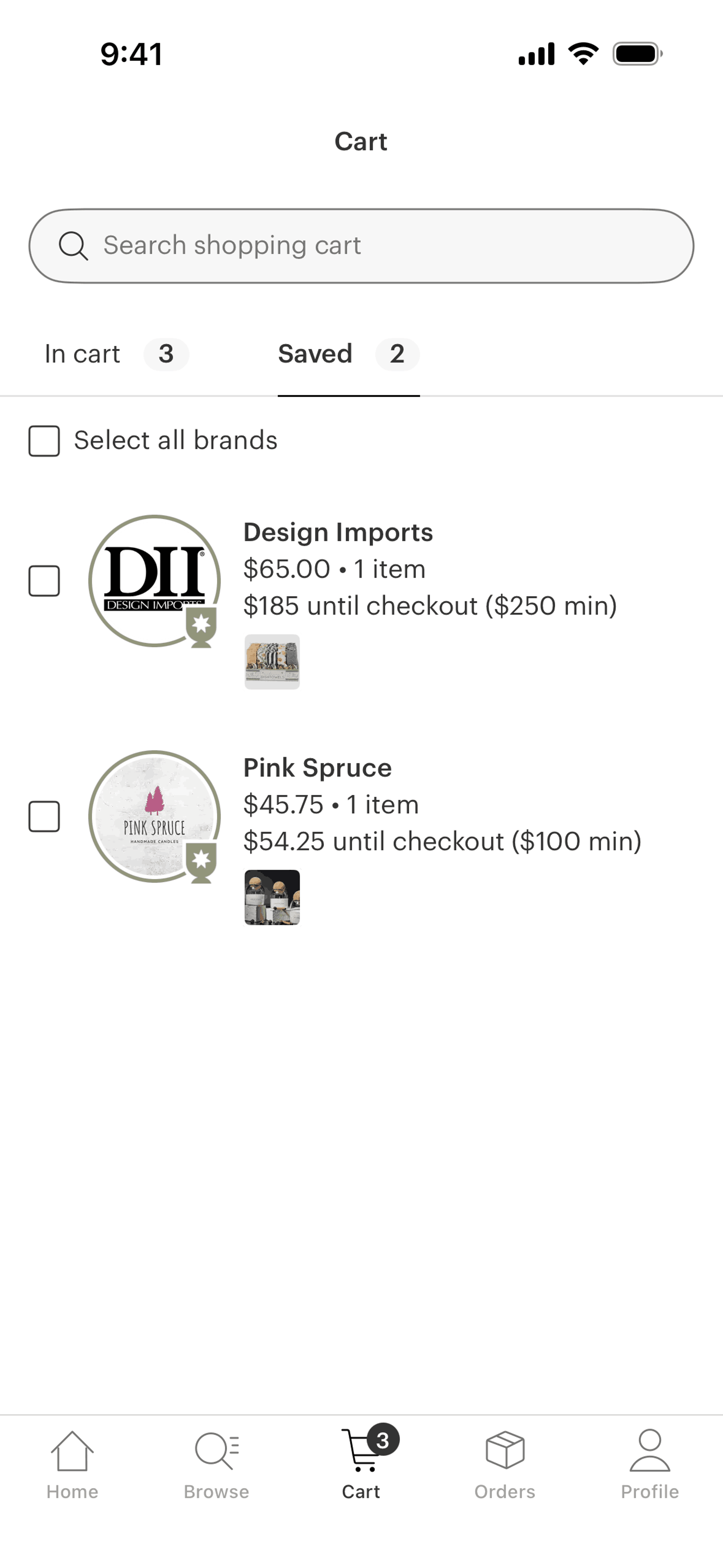 Faire Wholesale iOS Shopping interface screenshot 8