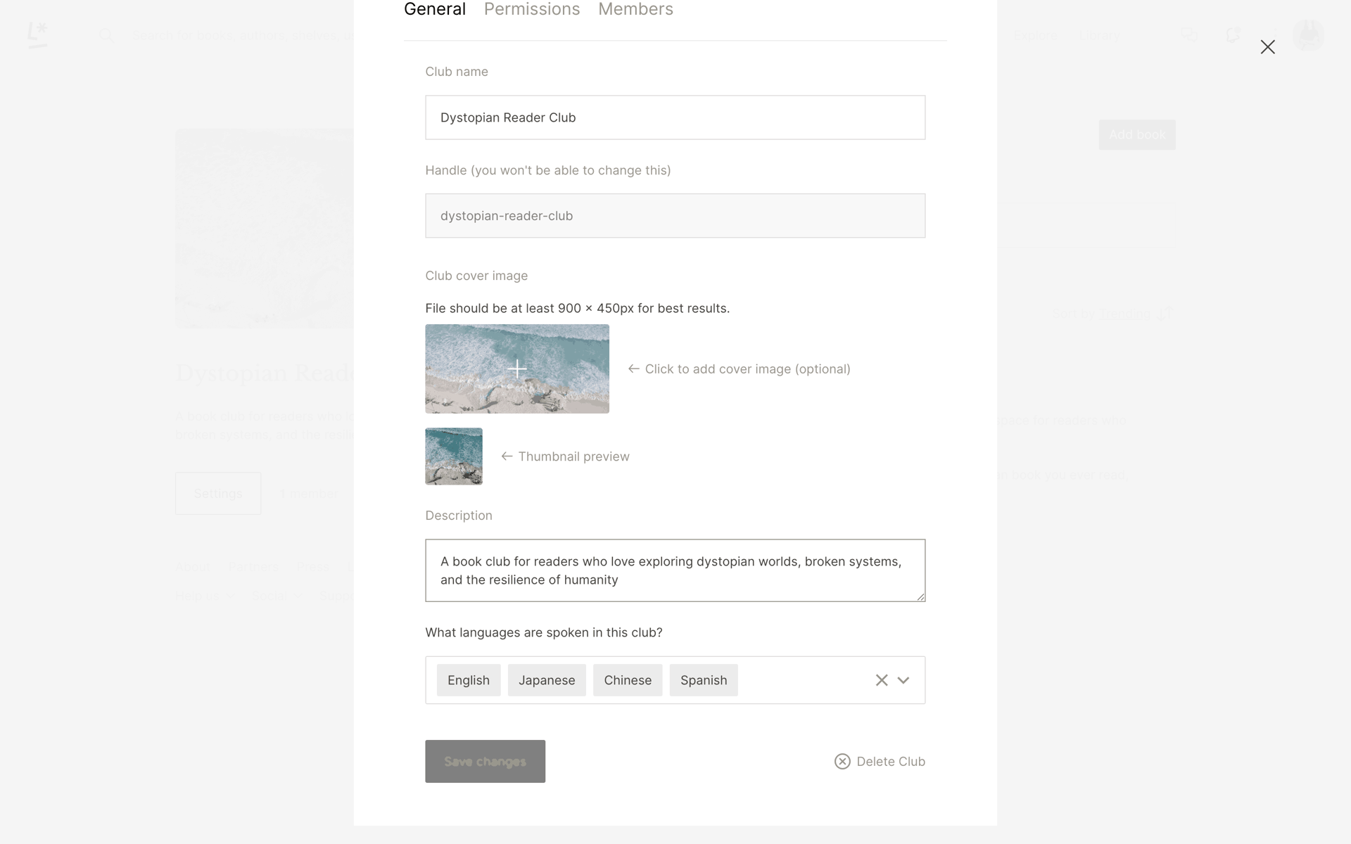 Literal Web Lifestyle interface screenshot 8