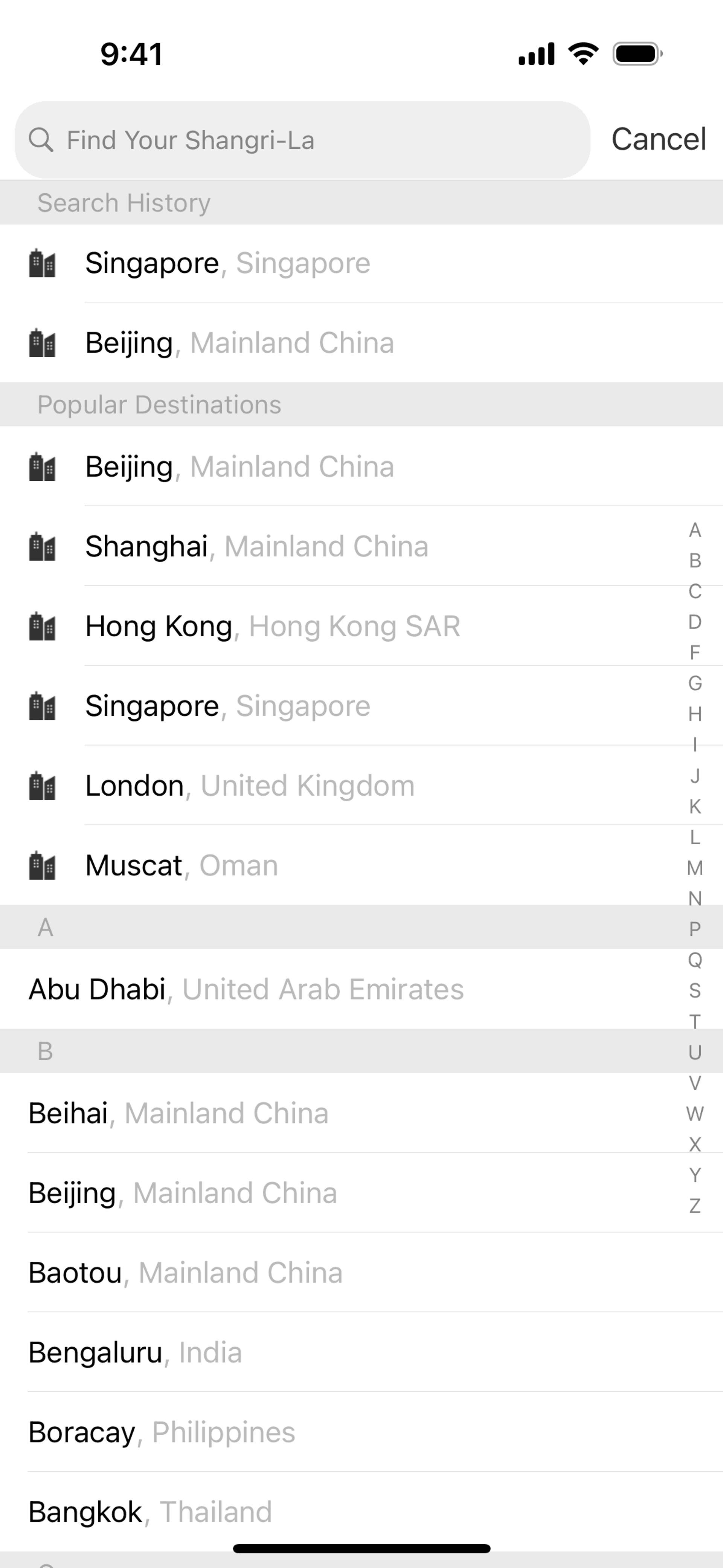 Changing location on Shangri-La Circle (ios) screen 2