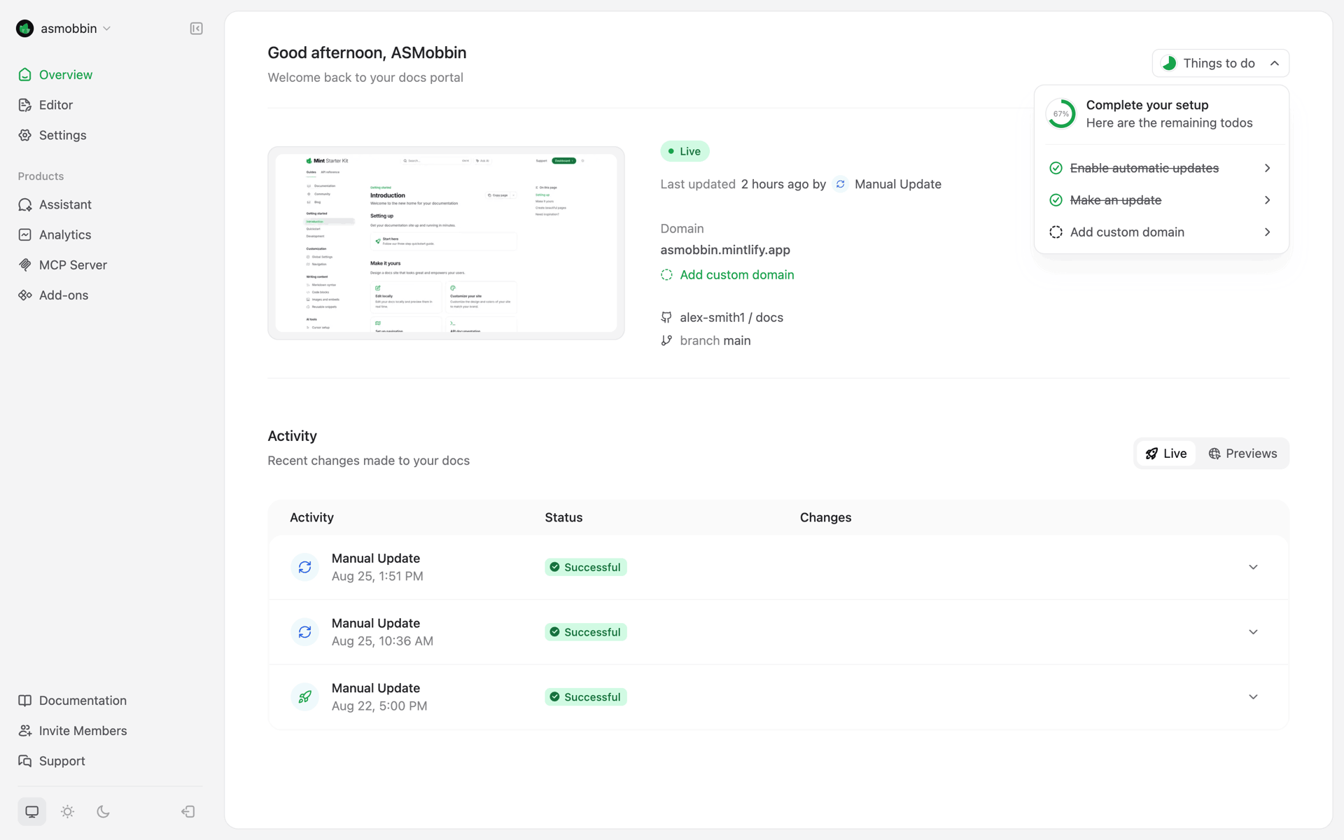 Mintlify Web Developer Tools interface screenshot 9