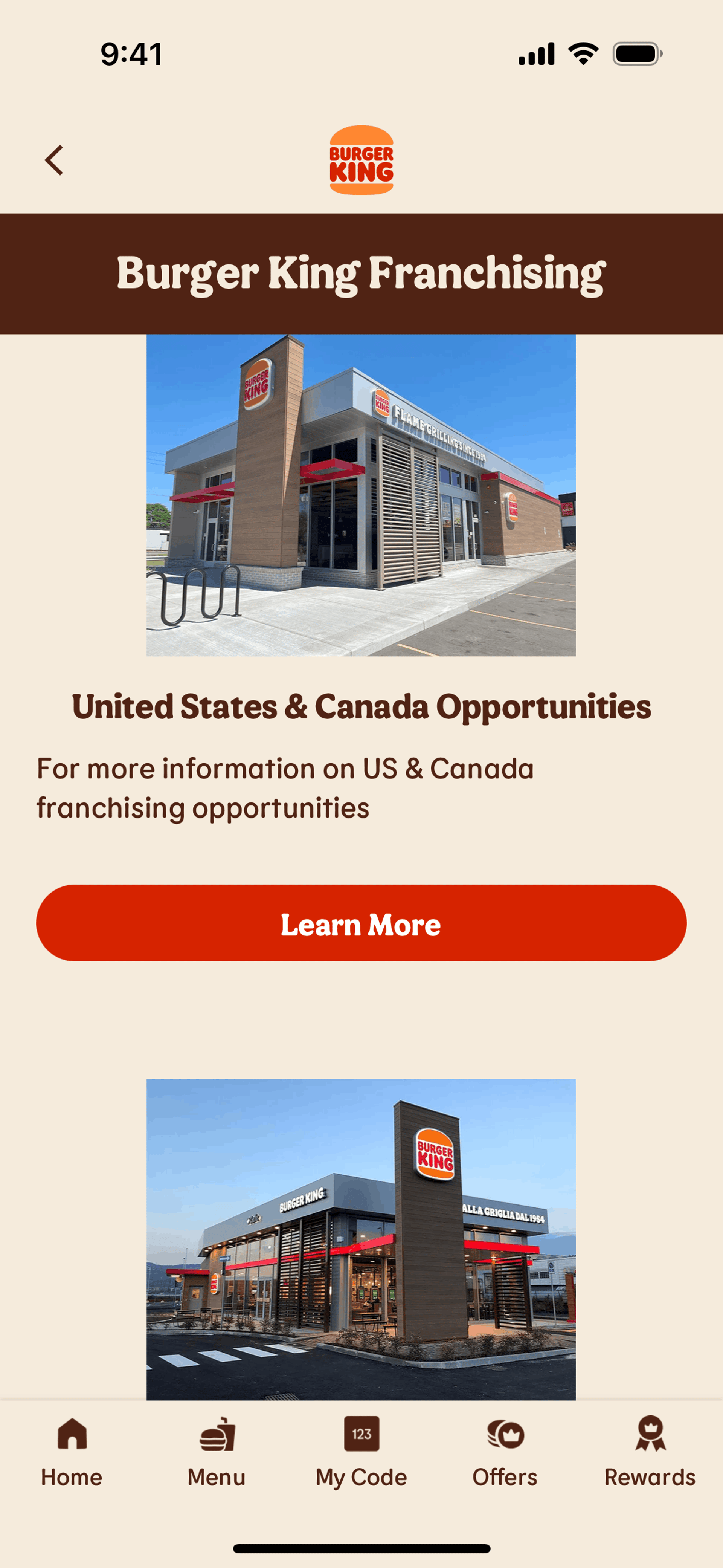 Burger King iOS Food & Drink interface screenshot 24