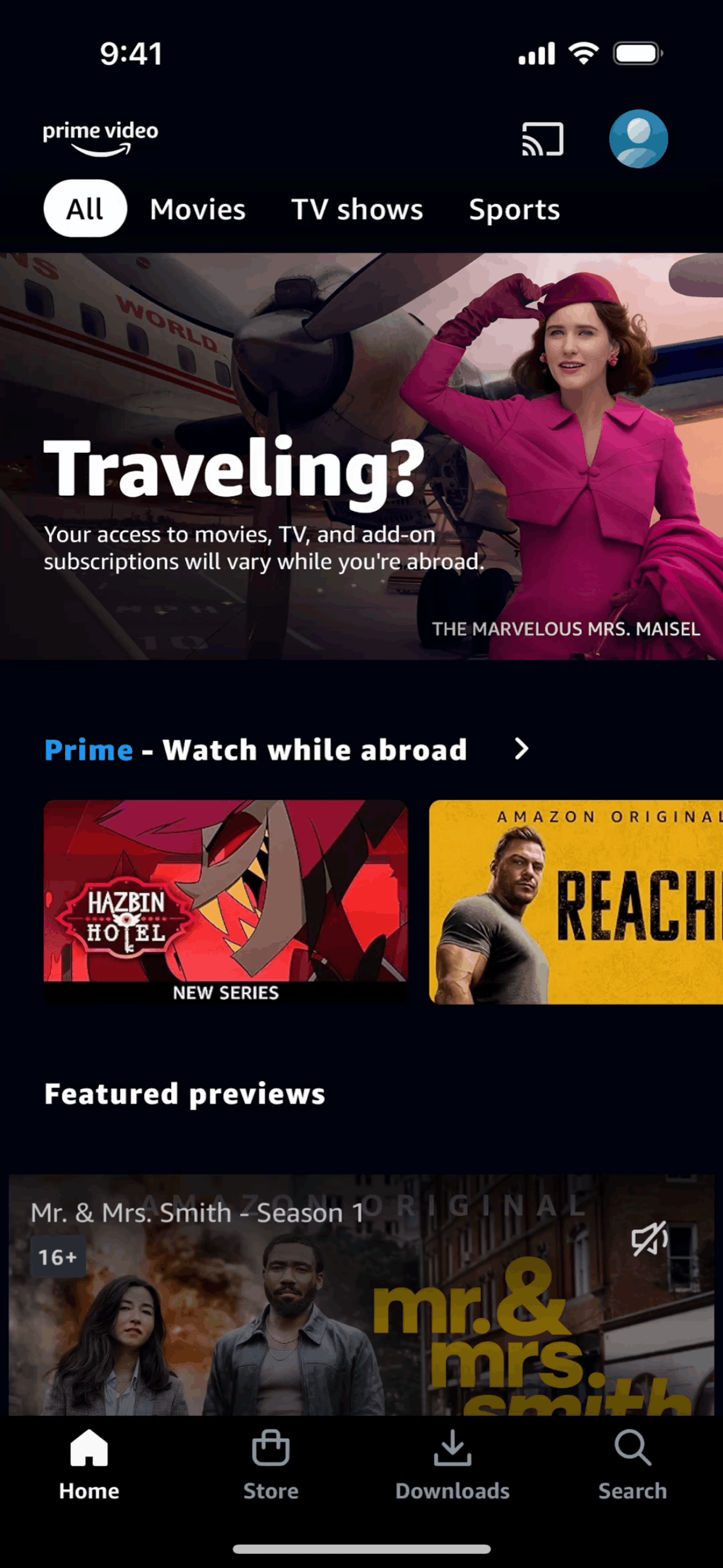 Prime Video iOS Entertainment interface screenshot 3
