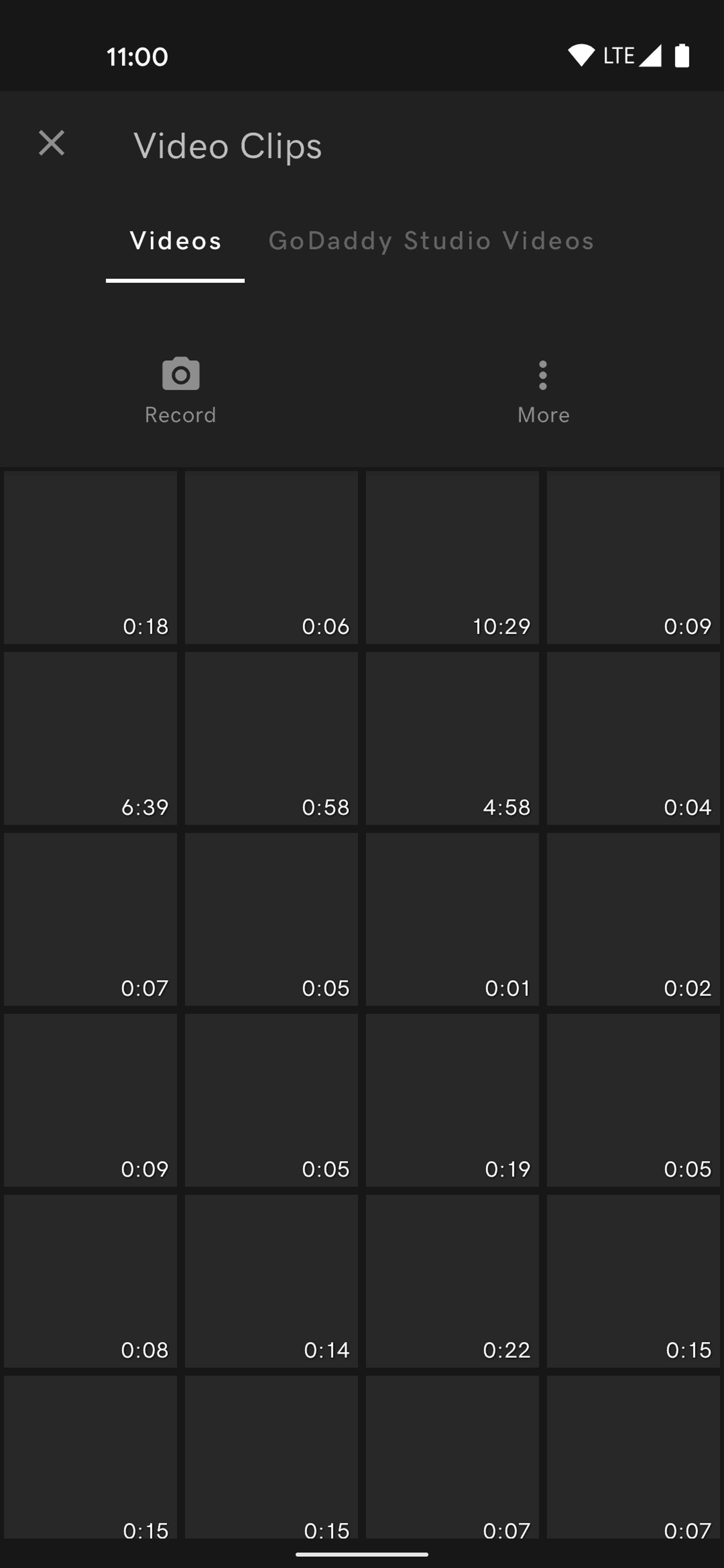 GoDaddy Studio Android Photo & Video interface screenshot 14