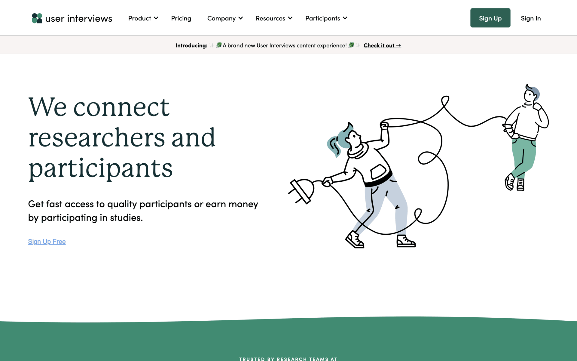 User Interviews Web Business interface screenshot 1