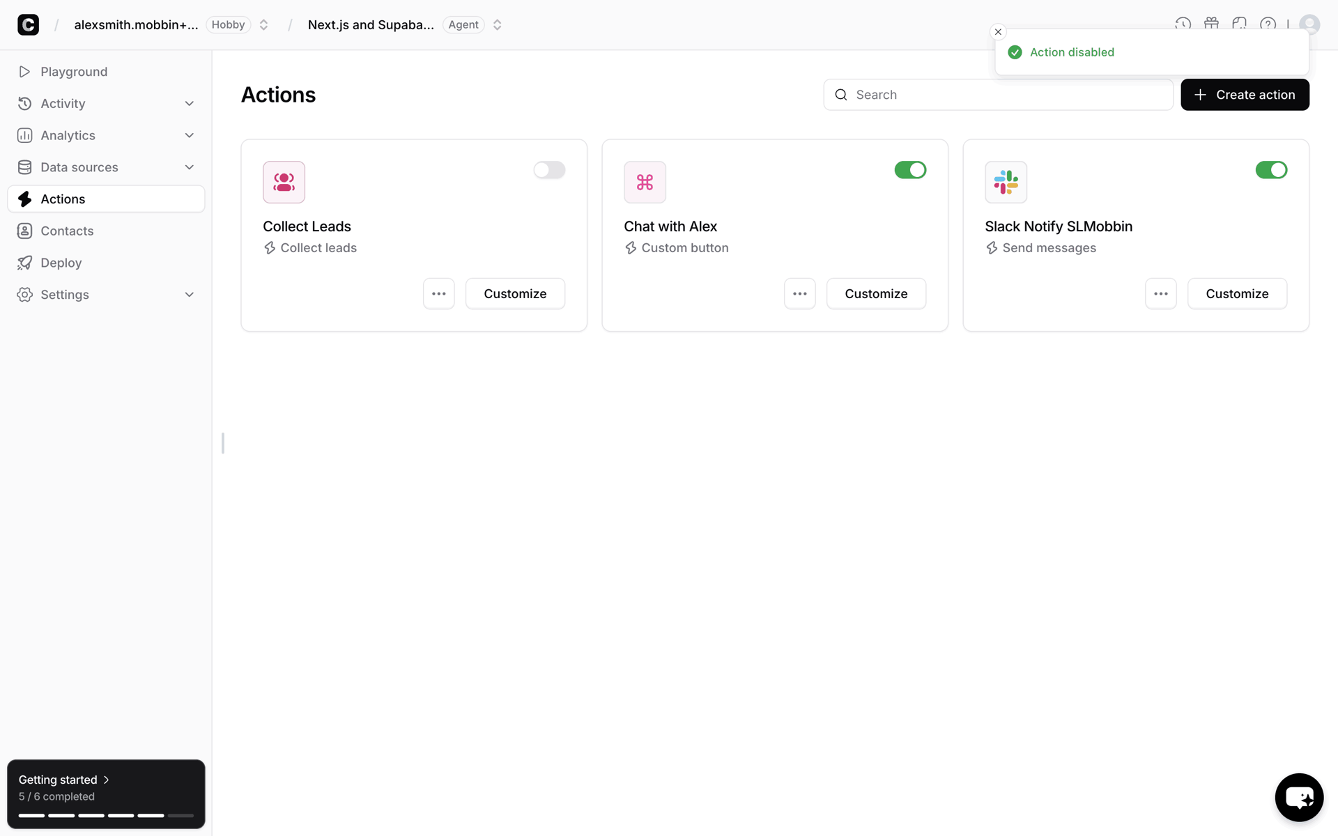 Chatbase Web Business interface screenshot 5