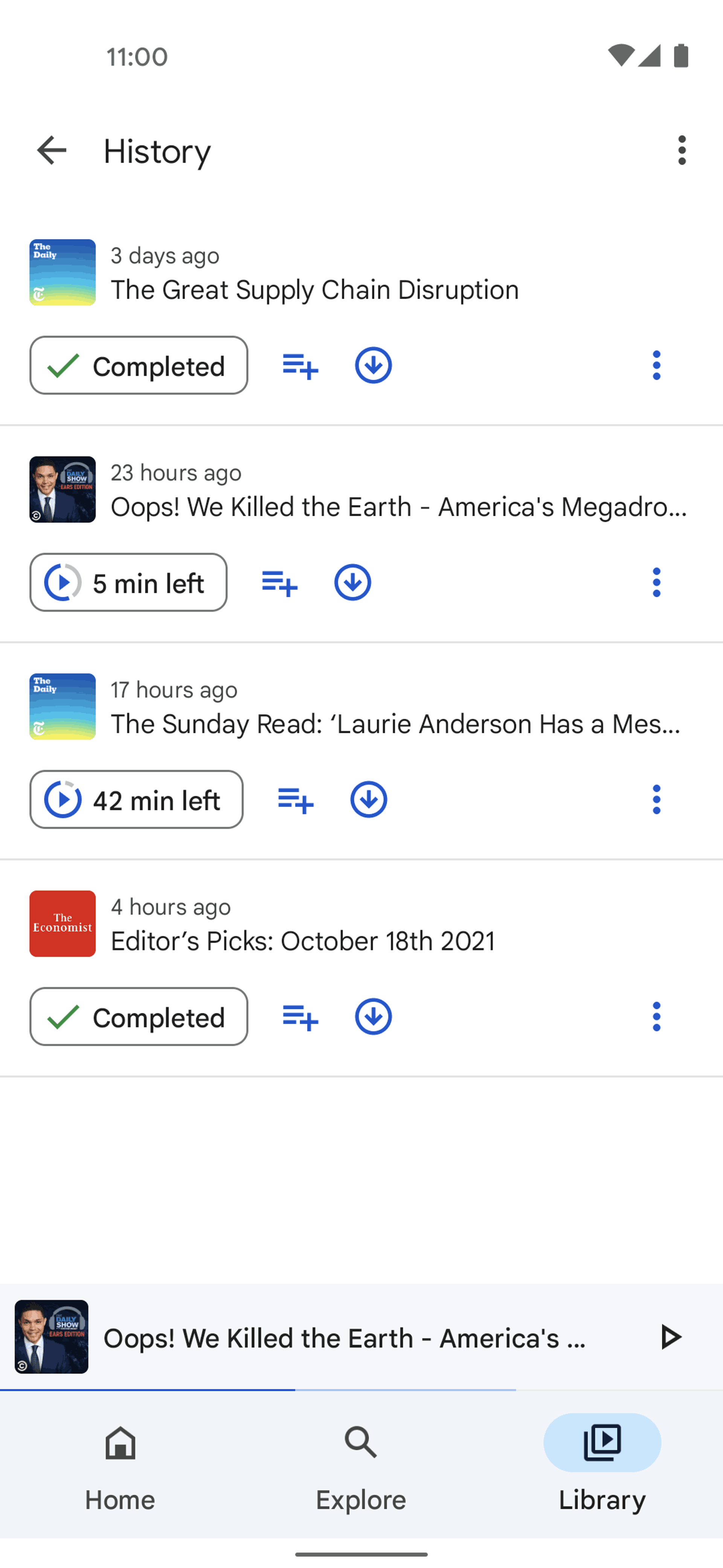 Google Podcasts Android Music & Audio interface screenshot 18