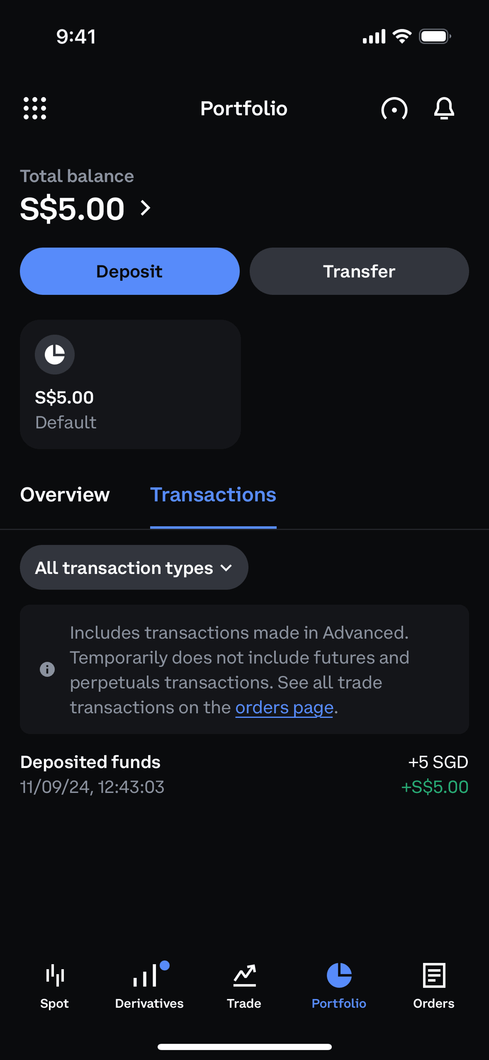 Coinbase iOS Finance interface screenshot 17