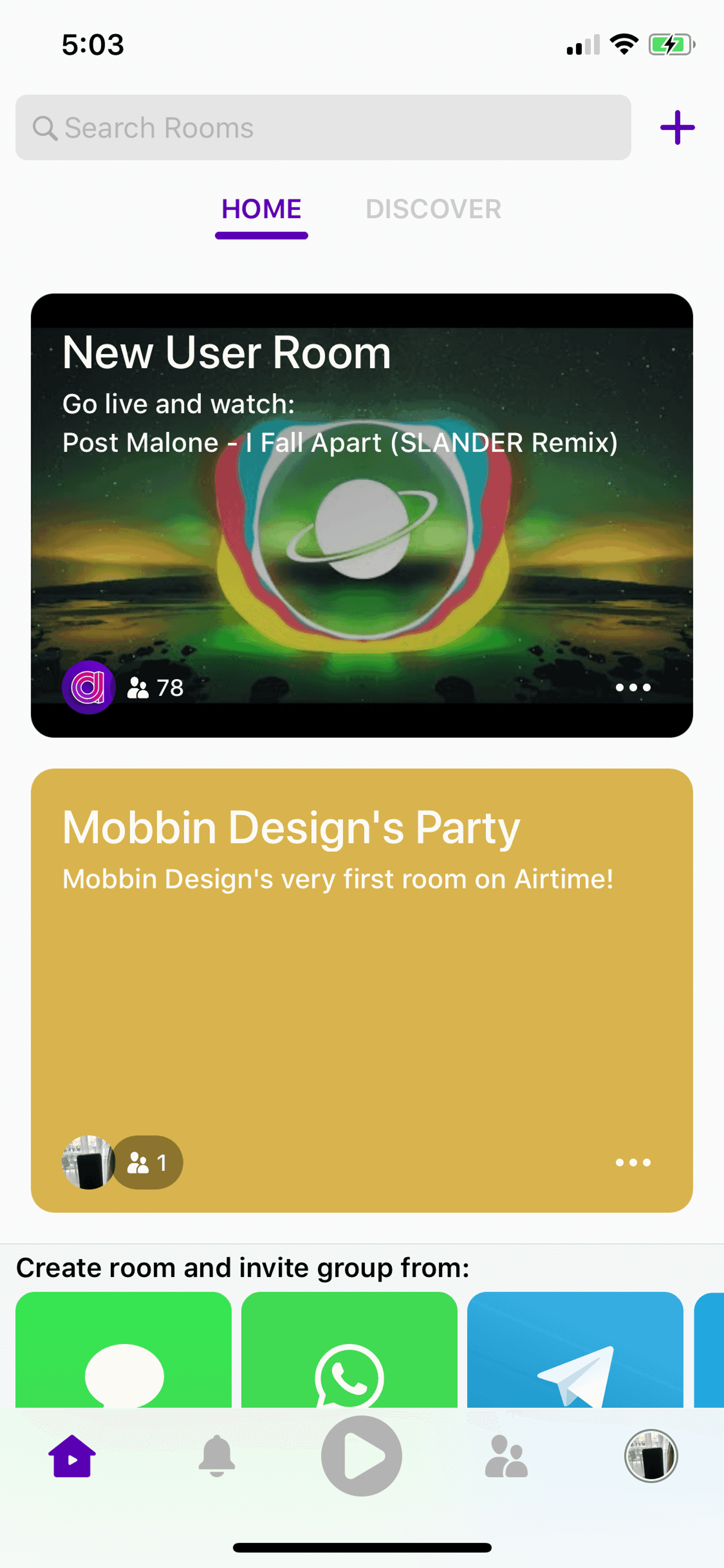 Airtime iOS Social Networking interface screenshot 13