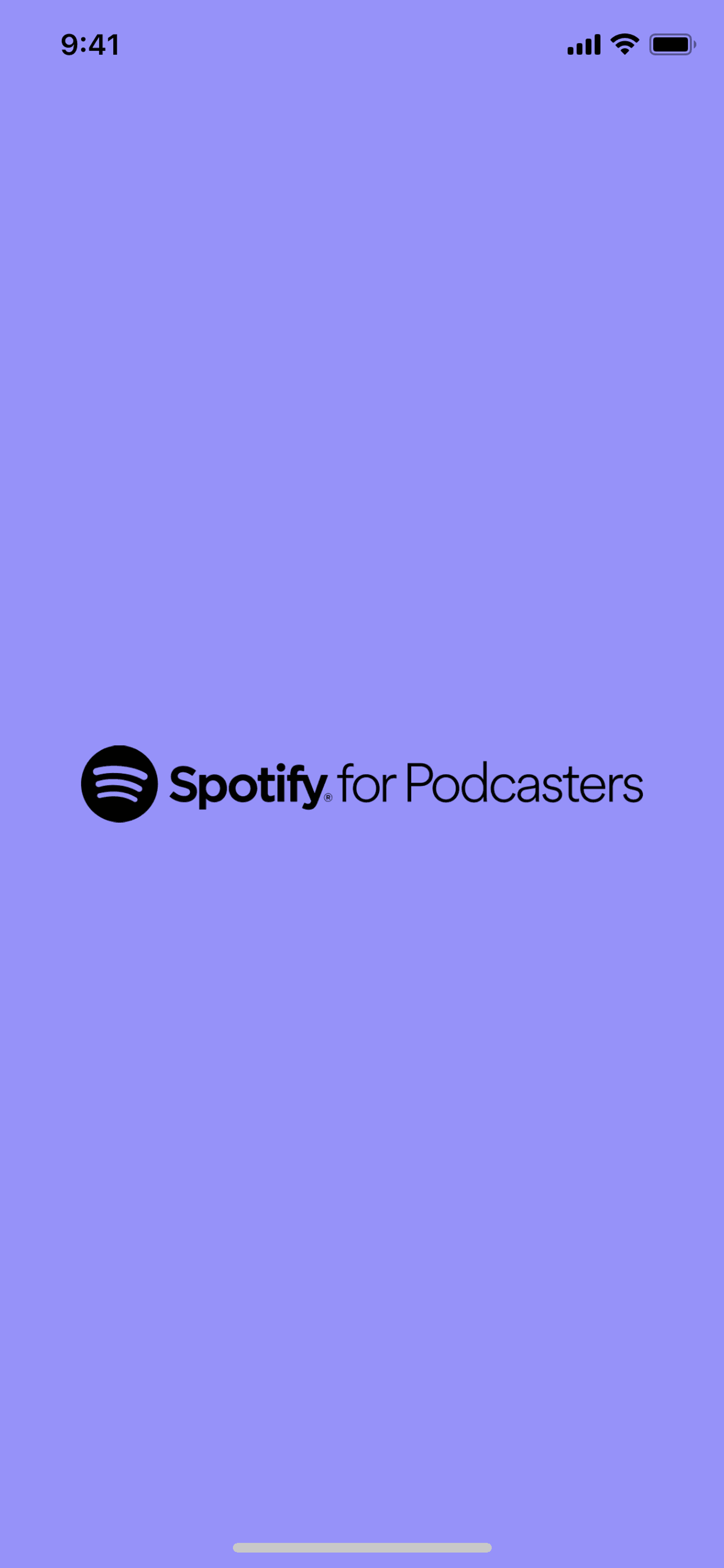 Spotify for Creators iOS Music & Audio interface screenshot 1