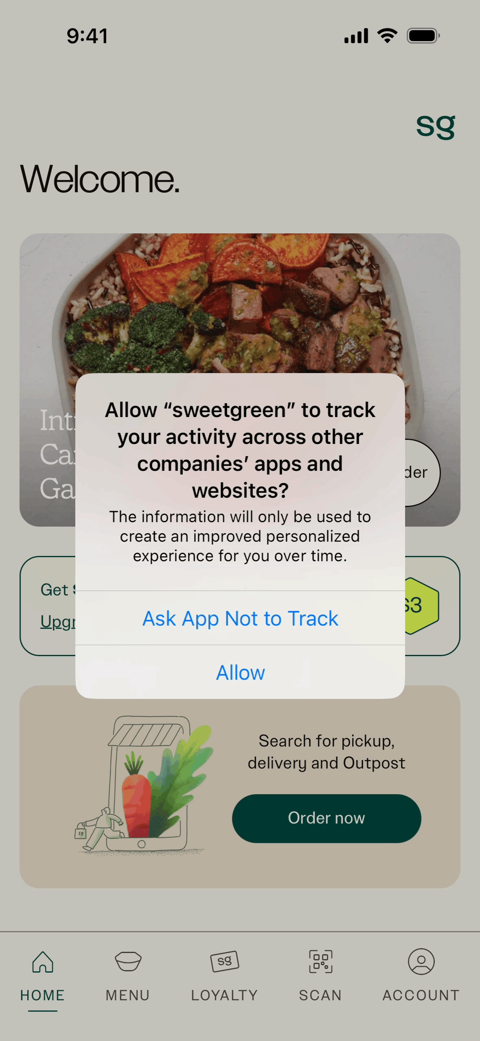 sweetgreen iOS Food & Drink interface screenshot 3
