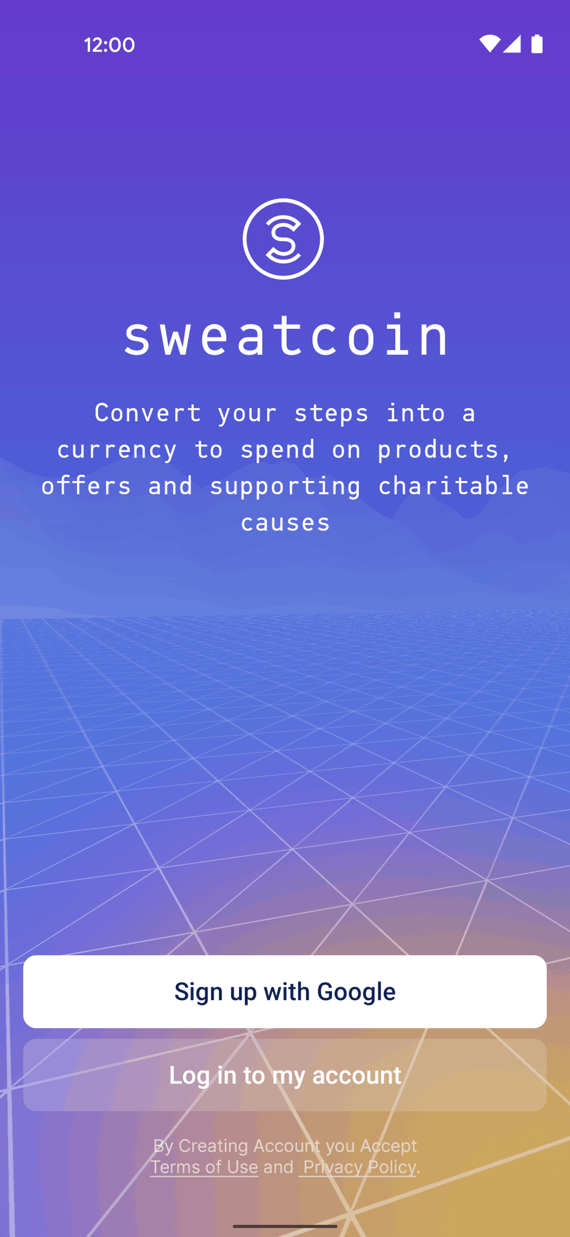 Sweatcoin Android Health & Fitness interface screenshot 5