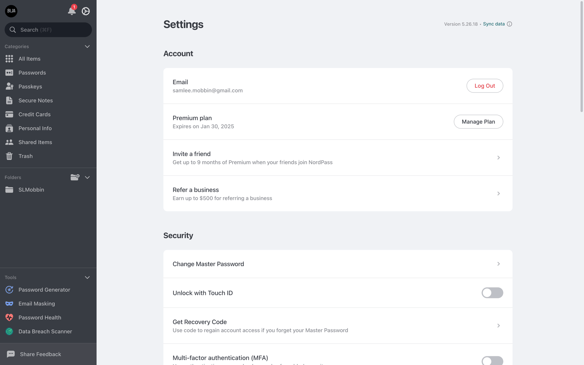 NordVPN Web Developer Tools interface screenshot 13