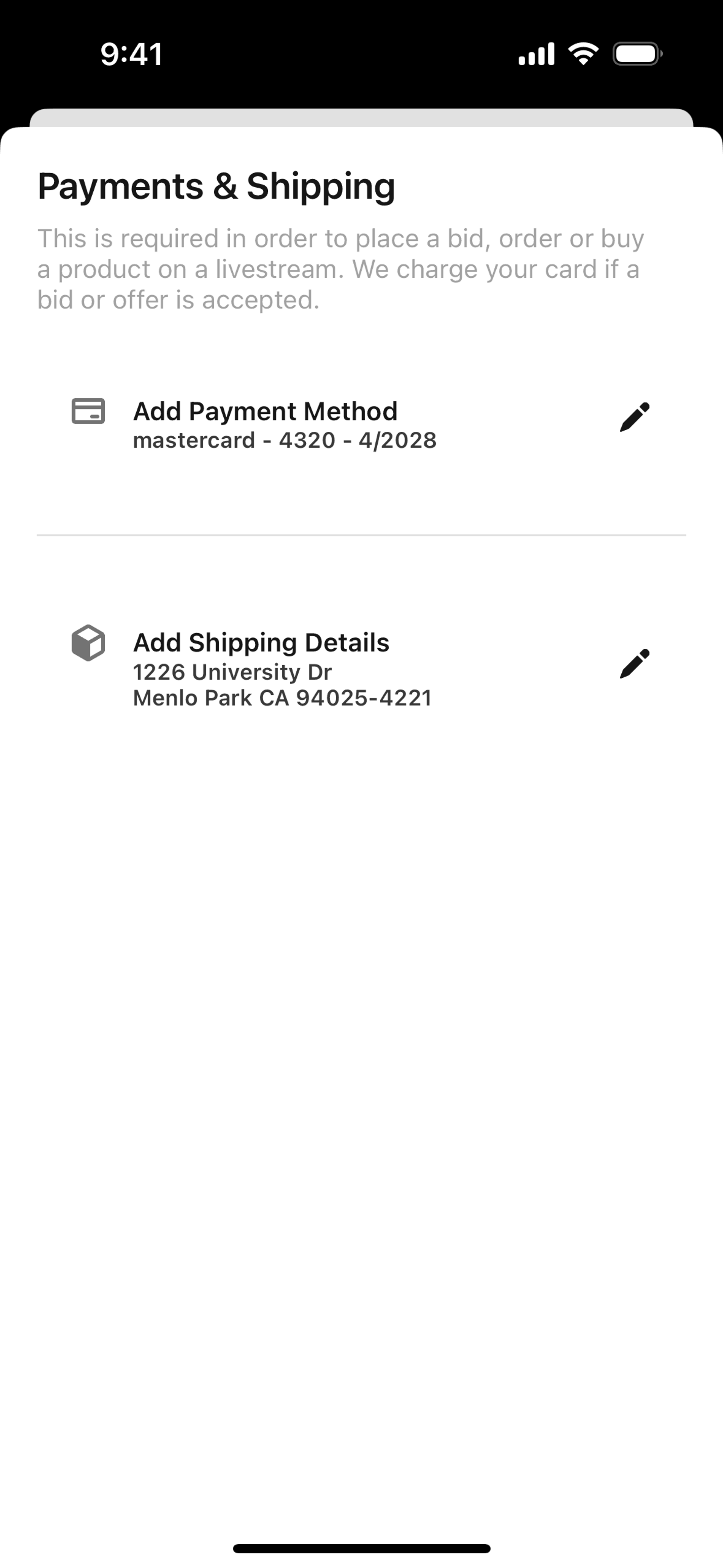Whatnot iOS Shopping interface screenshot 21