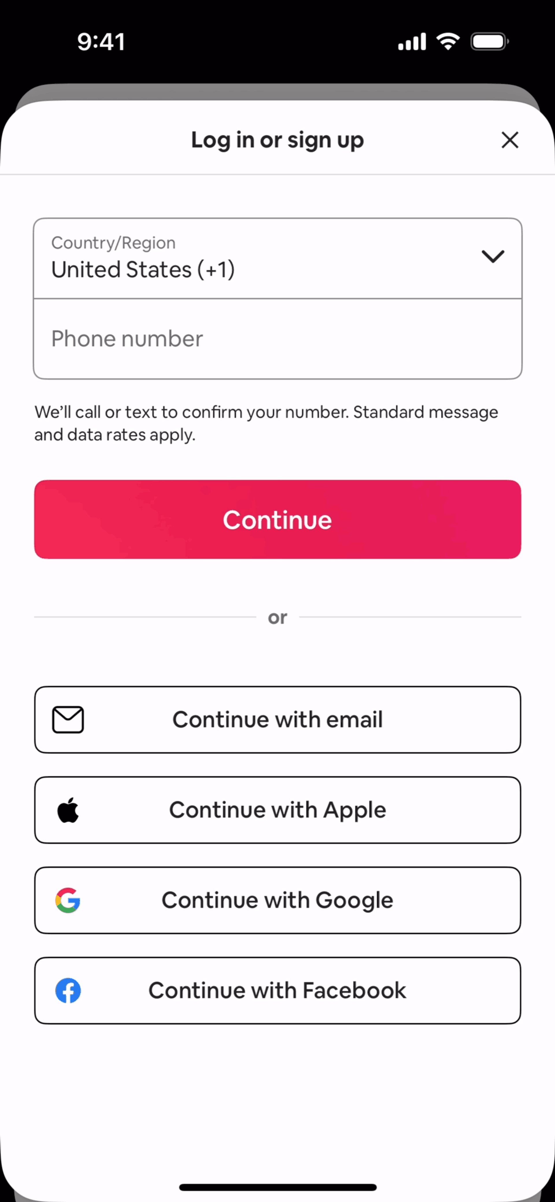Airbnb iOS Real Estate interface screenshot 2