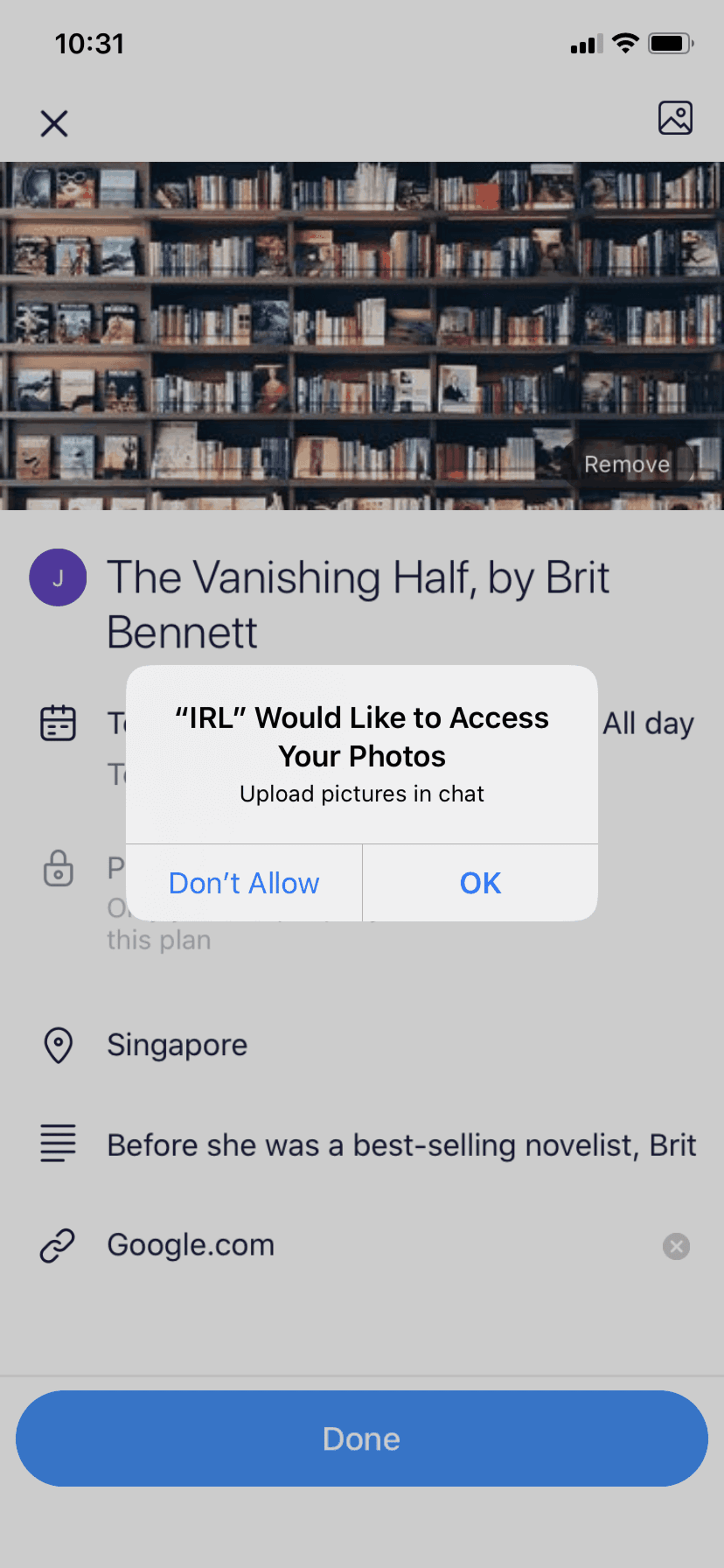 IRL iOS Social Networking interface screenshot 20