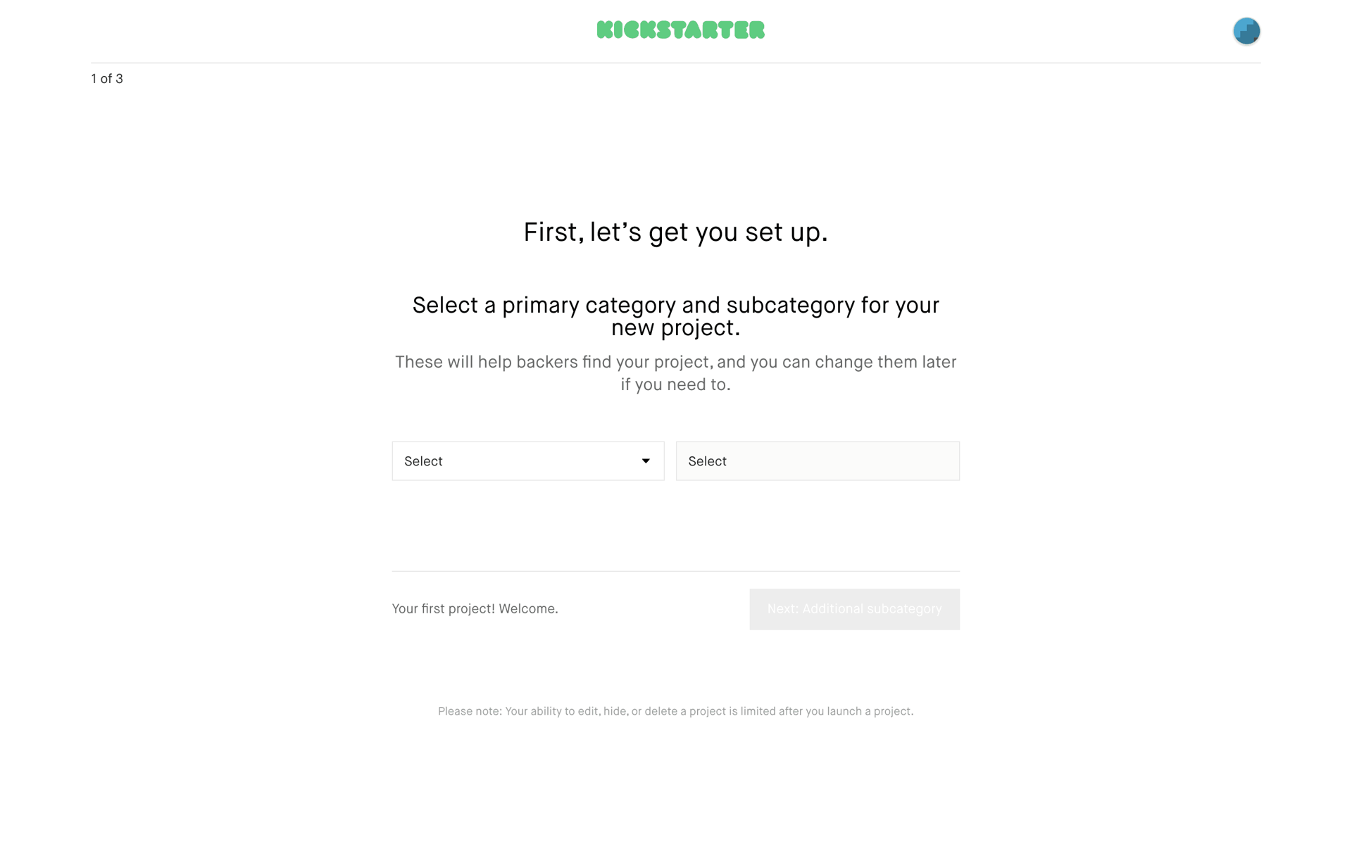 Kickstarter Web Social Networking interface screenshot 9
