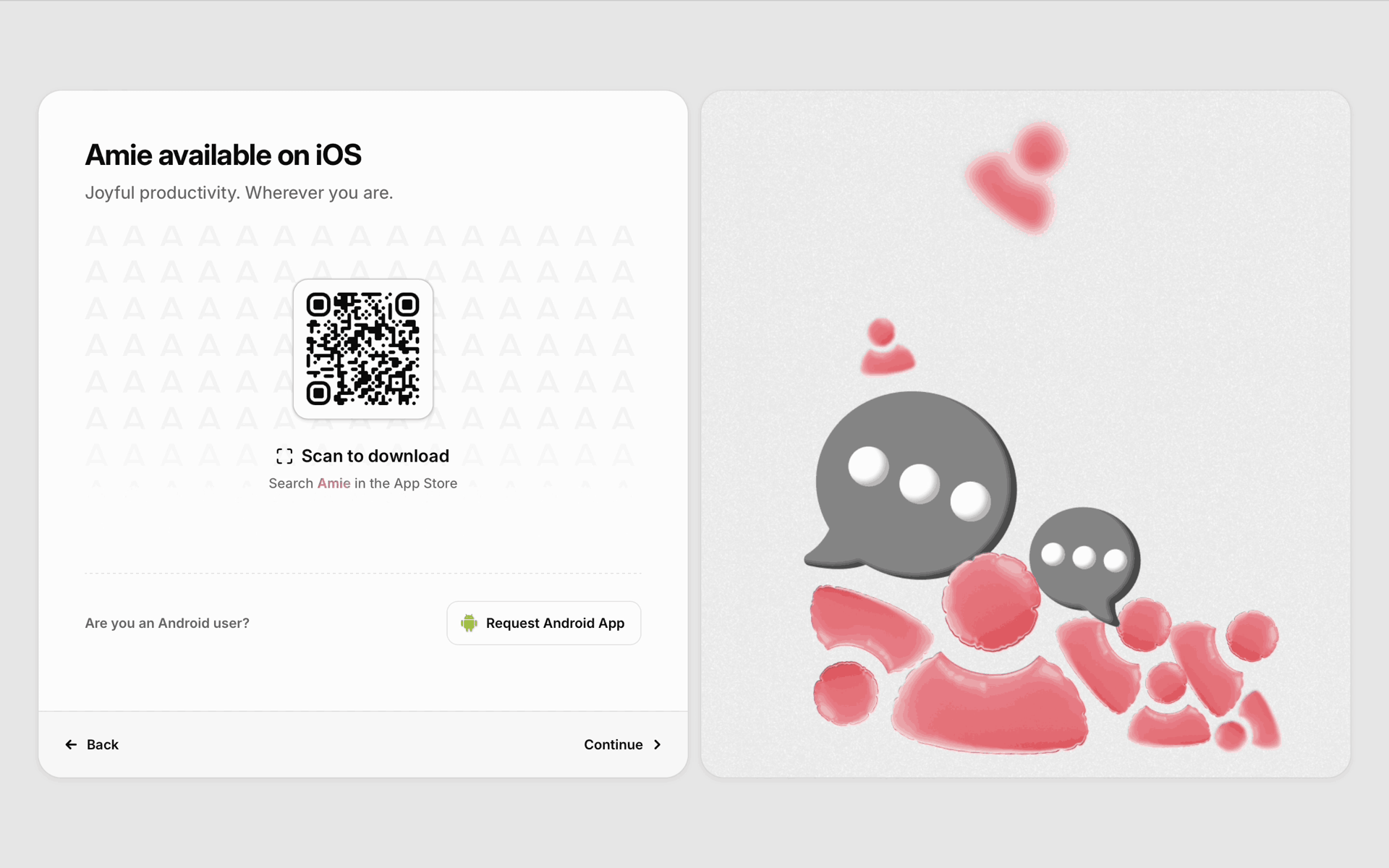 Amie Web AI interface screenshot 15
