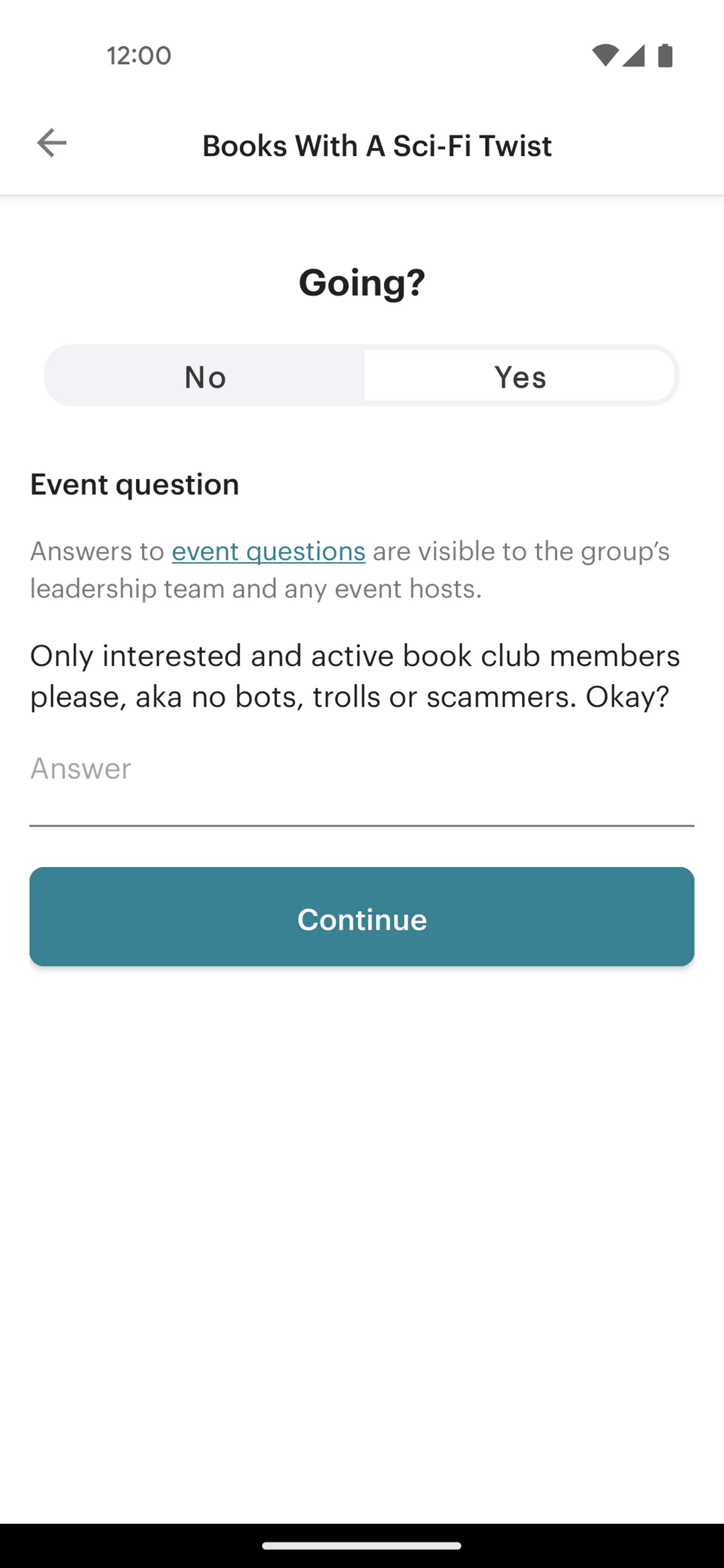 Meetup Android Social Networking interface screenshot 9