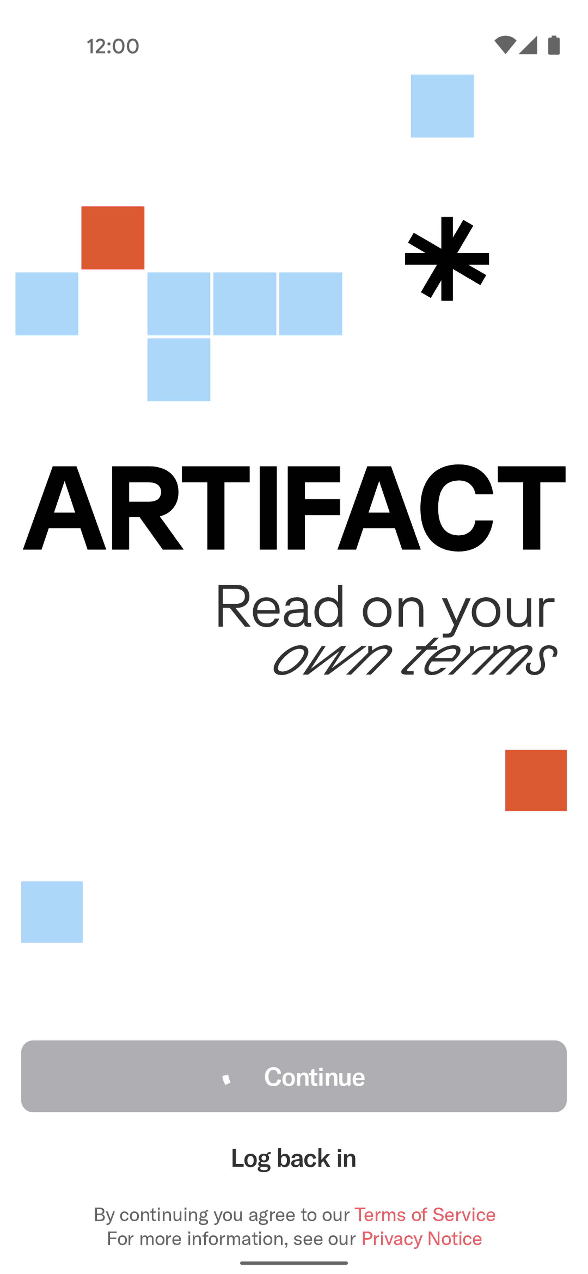 Artifact Android AI interface screenshot 4