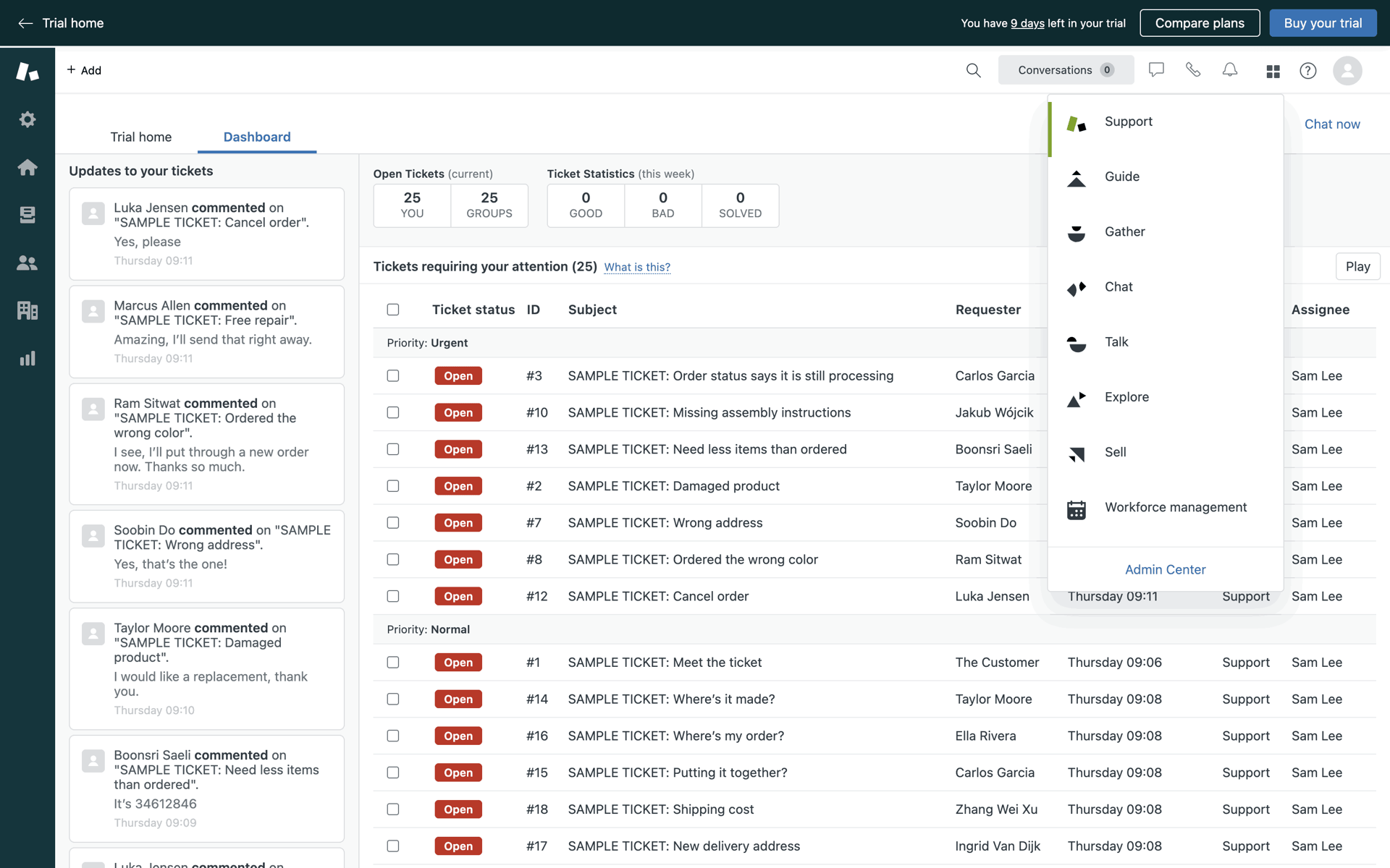 Zendesk Web Business interface screenshot 10