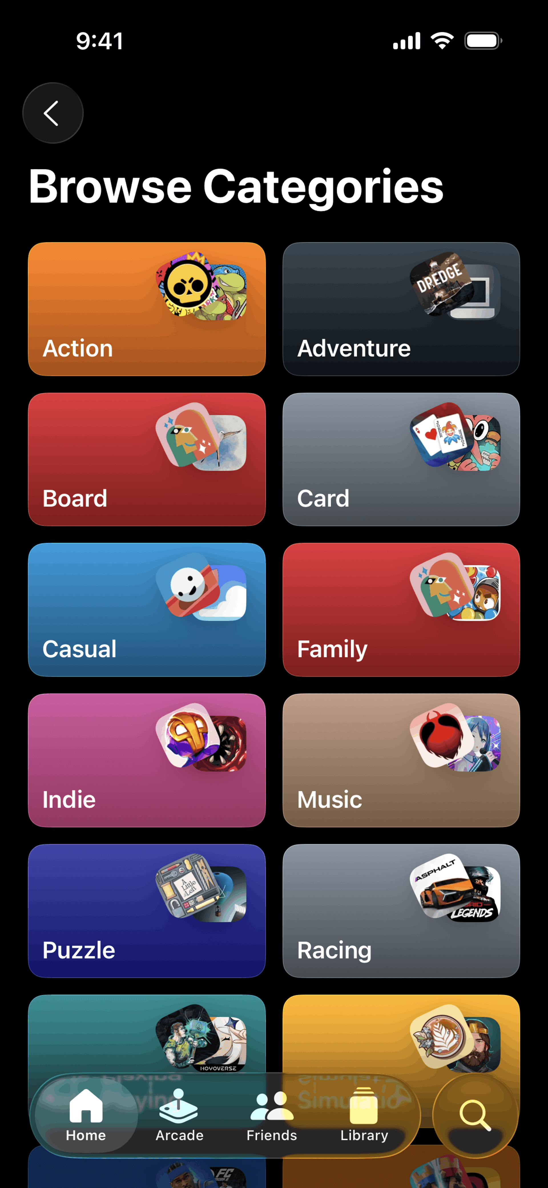 Apple Games iOS Entertainment interface screenshot 23