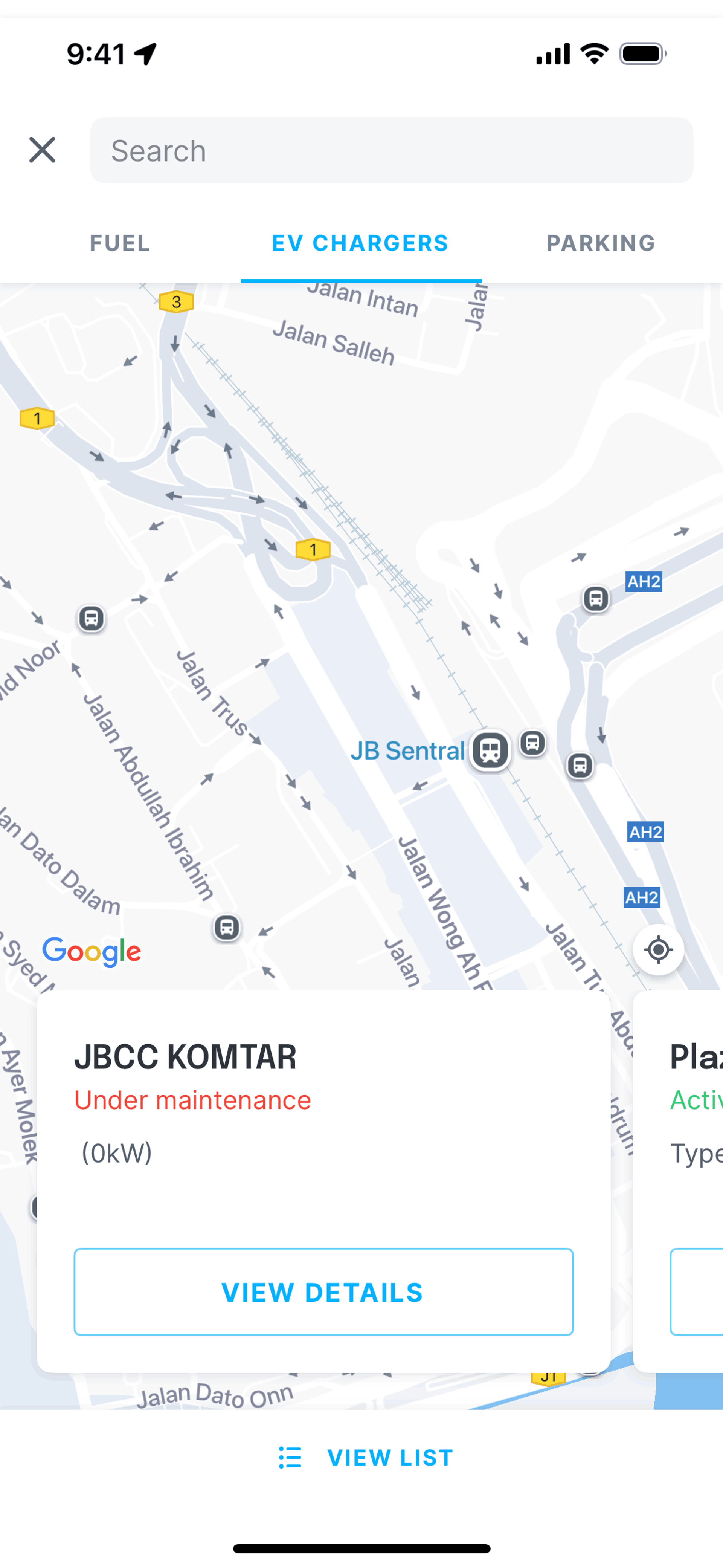 Setel iOS Maps & Navigation interface screenshot 7