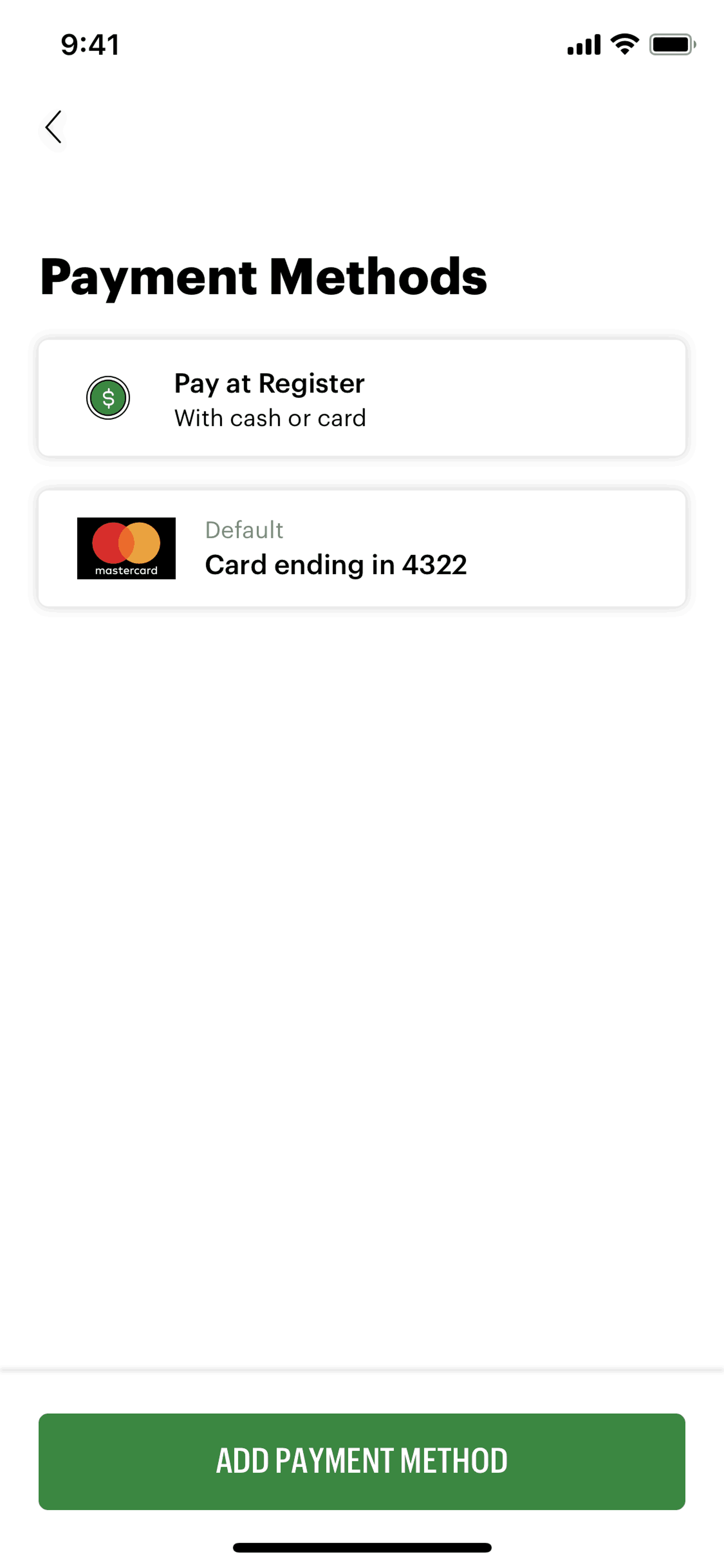 Subway iOS Food & Drink interface screenshot 11
