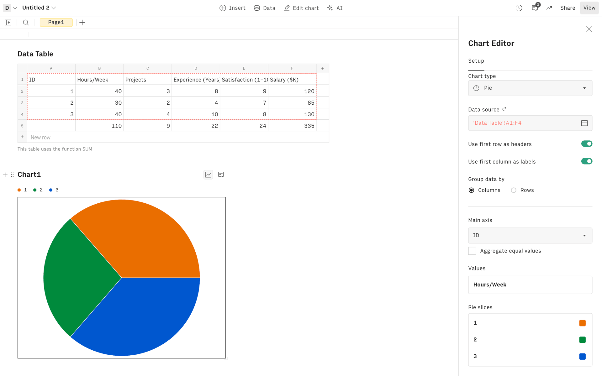 Rows Web AI interface screenshot 15