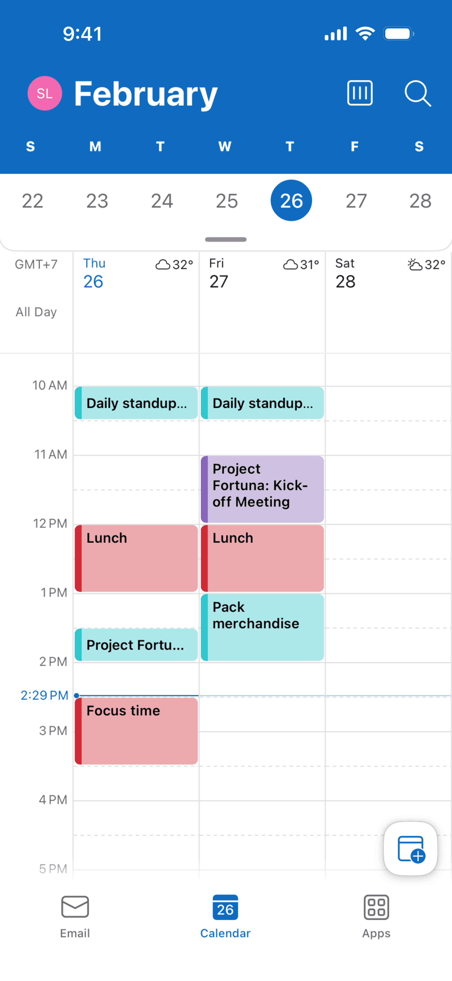 Microsoft Outlook iOS email interface screenshot 4