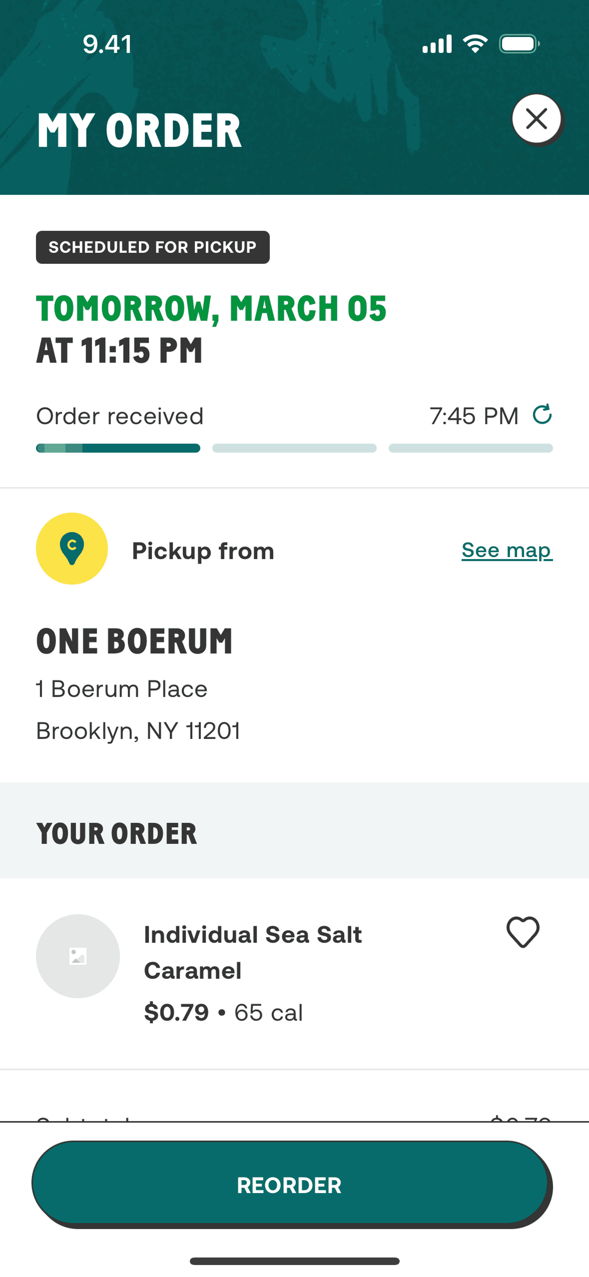 CHOPT iOS Food & Drink interface screenshot 7
