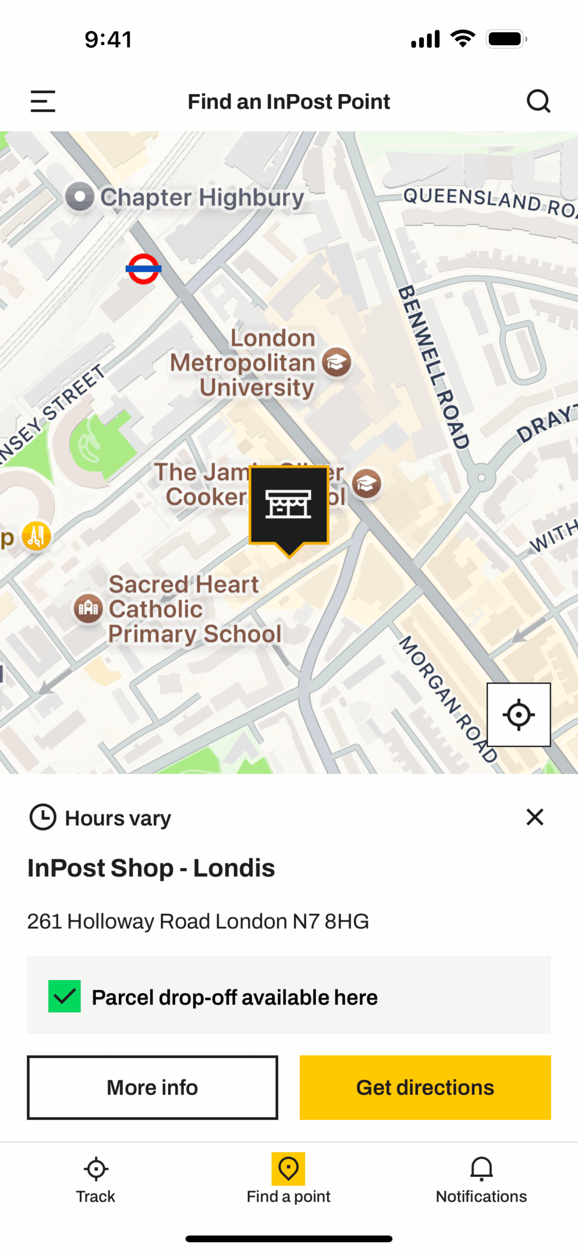 InPost UK iOS Shopping interface screenshot 9