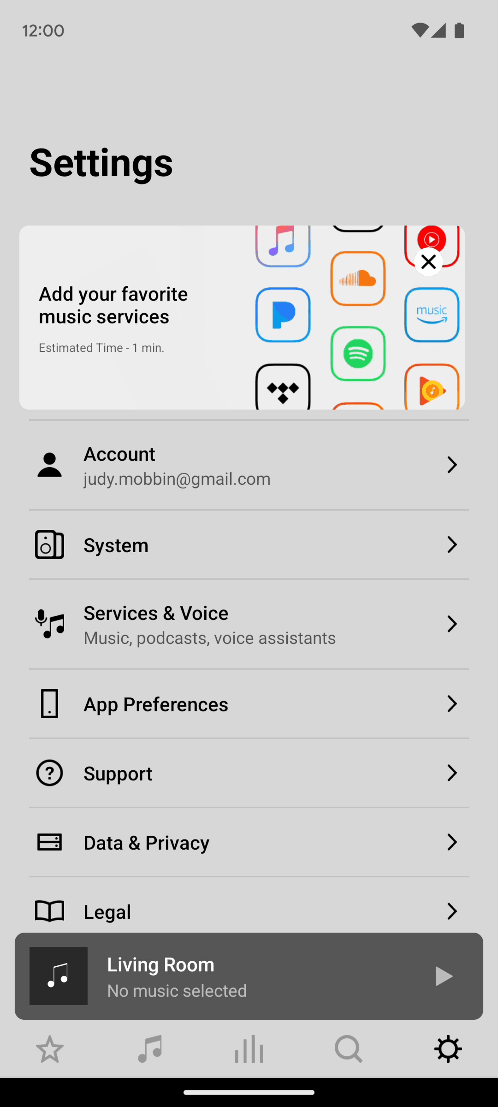 Sonos Android Music & Audio interface screenshot 5