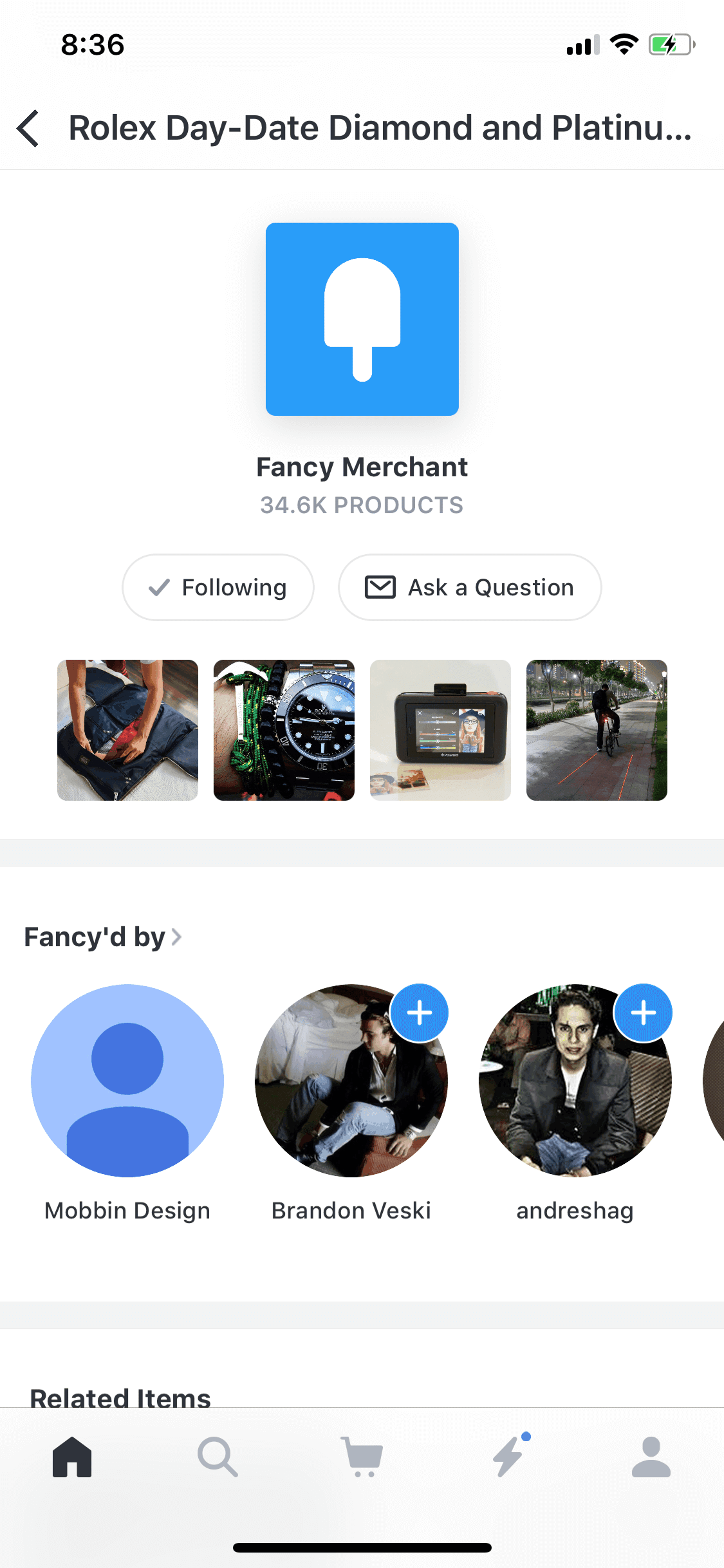 Fancy iOS Shopping interface screenshot 22