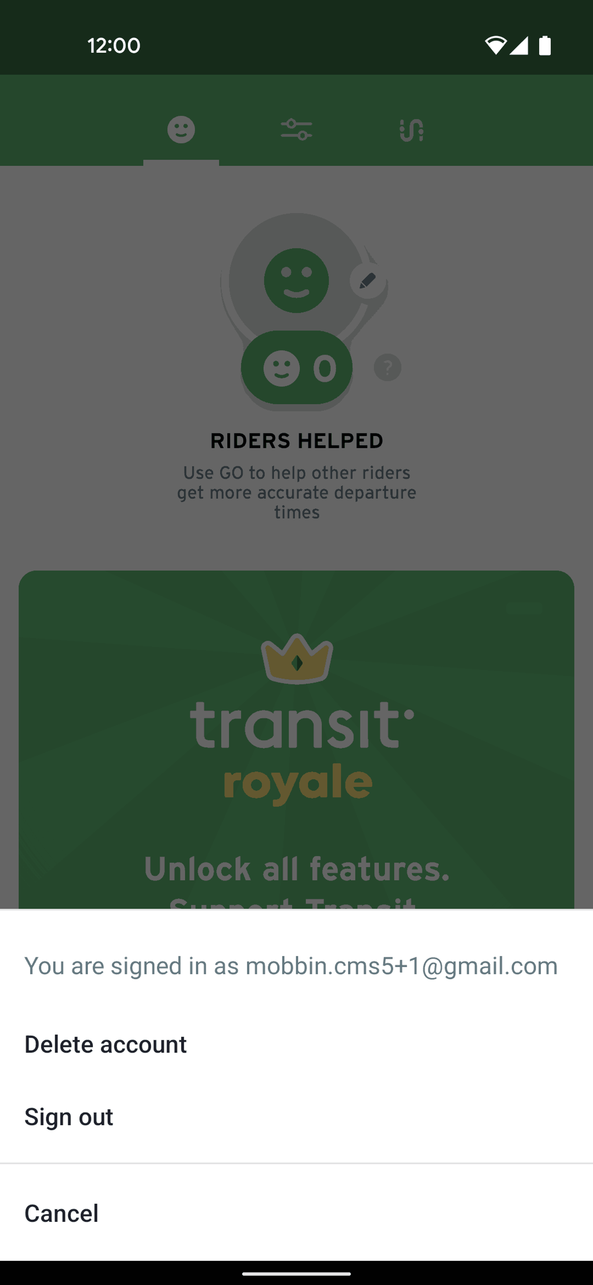Transit Android Maps & Navigation interface screenshot 15