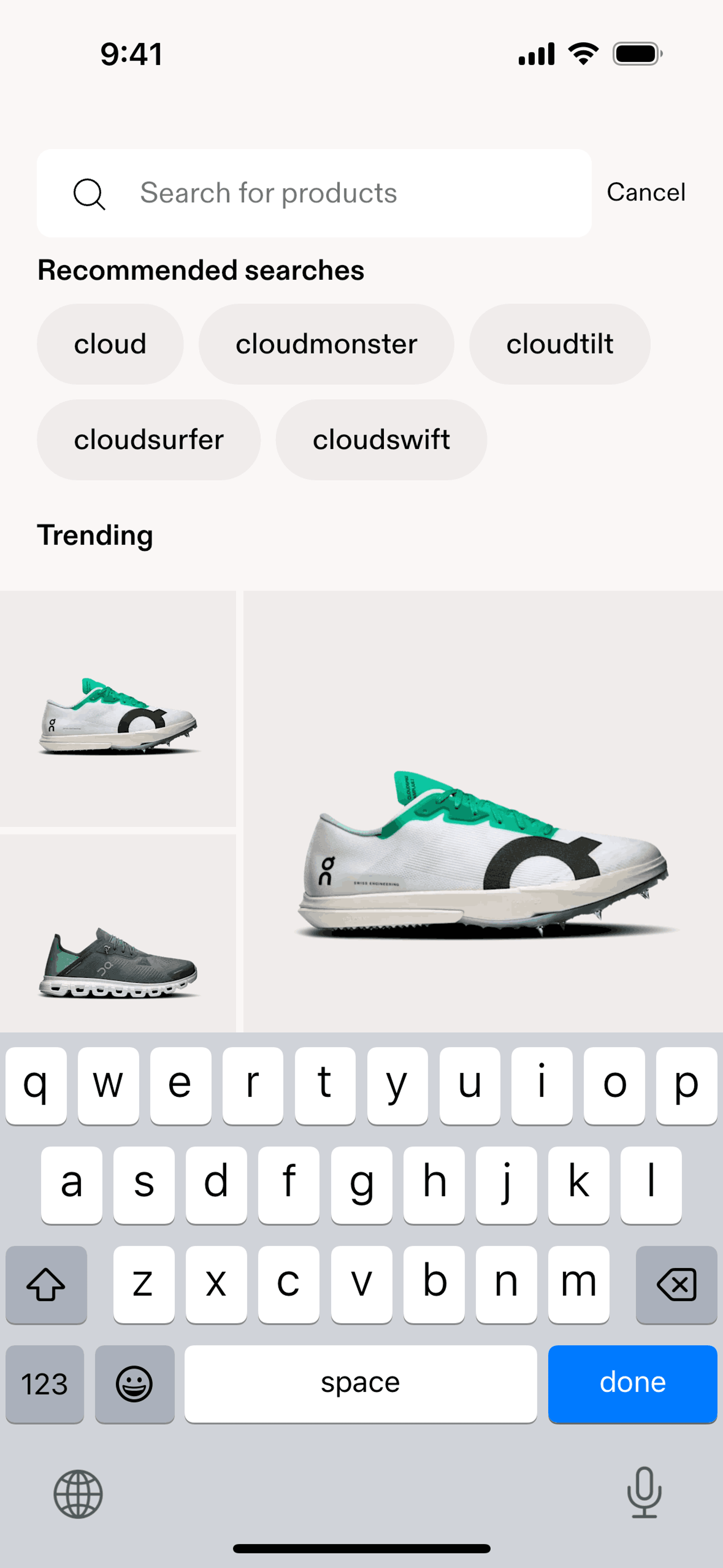 Searching On on On (ios) screen 2
