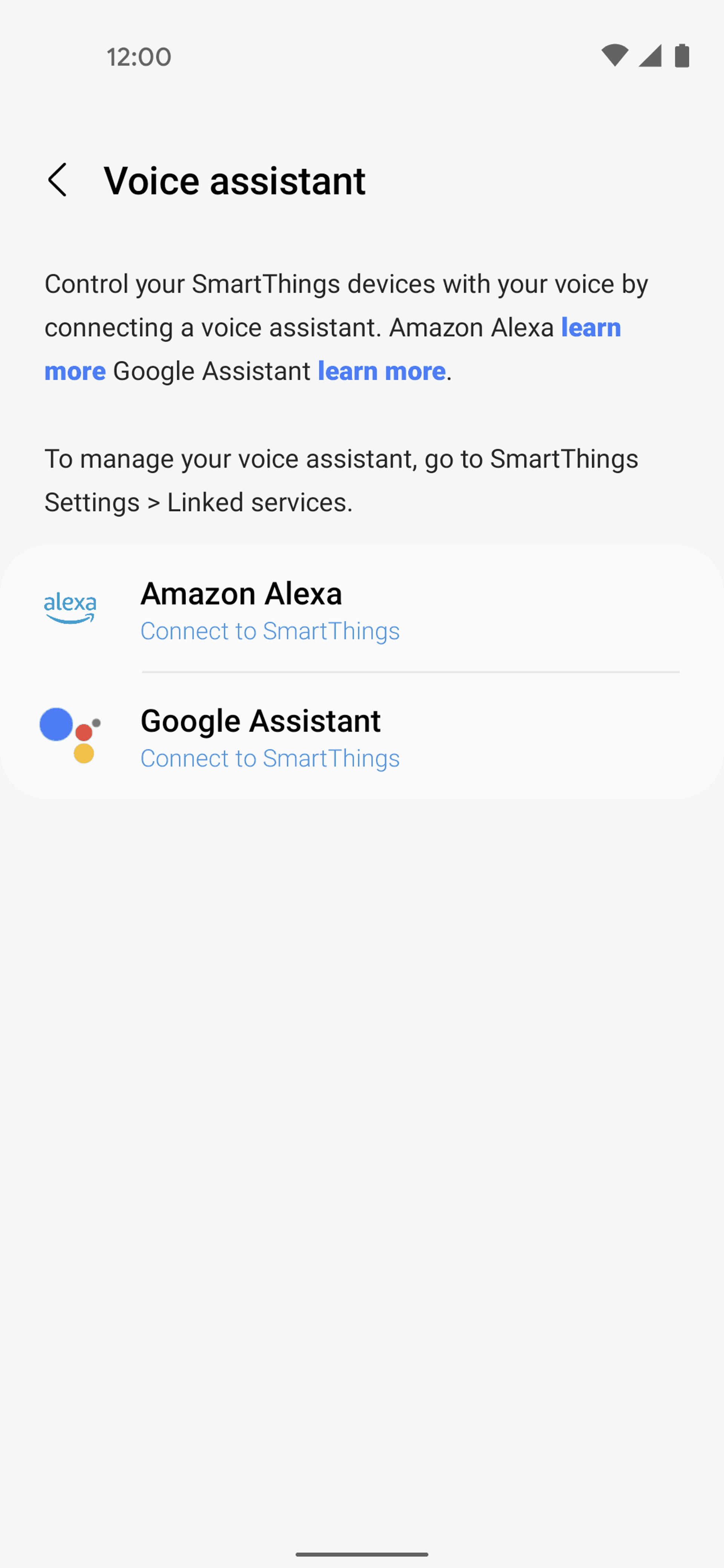 SmartThings Android Productivity interface screenshot 17