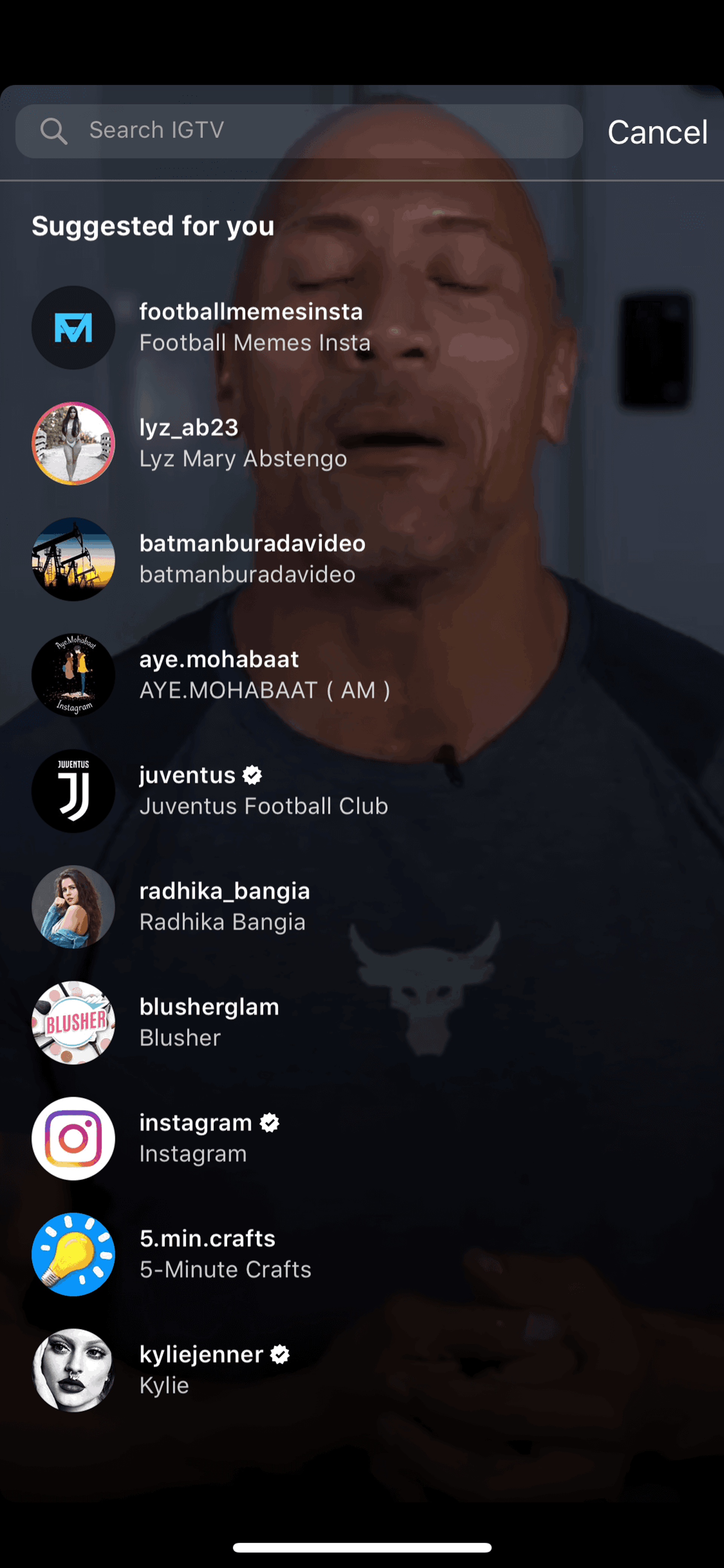 IGTV iOS Photo & Video interface screenshot 10