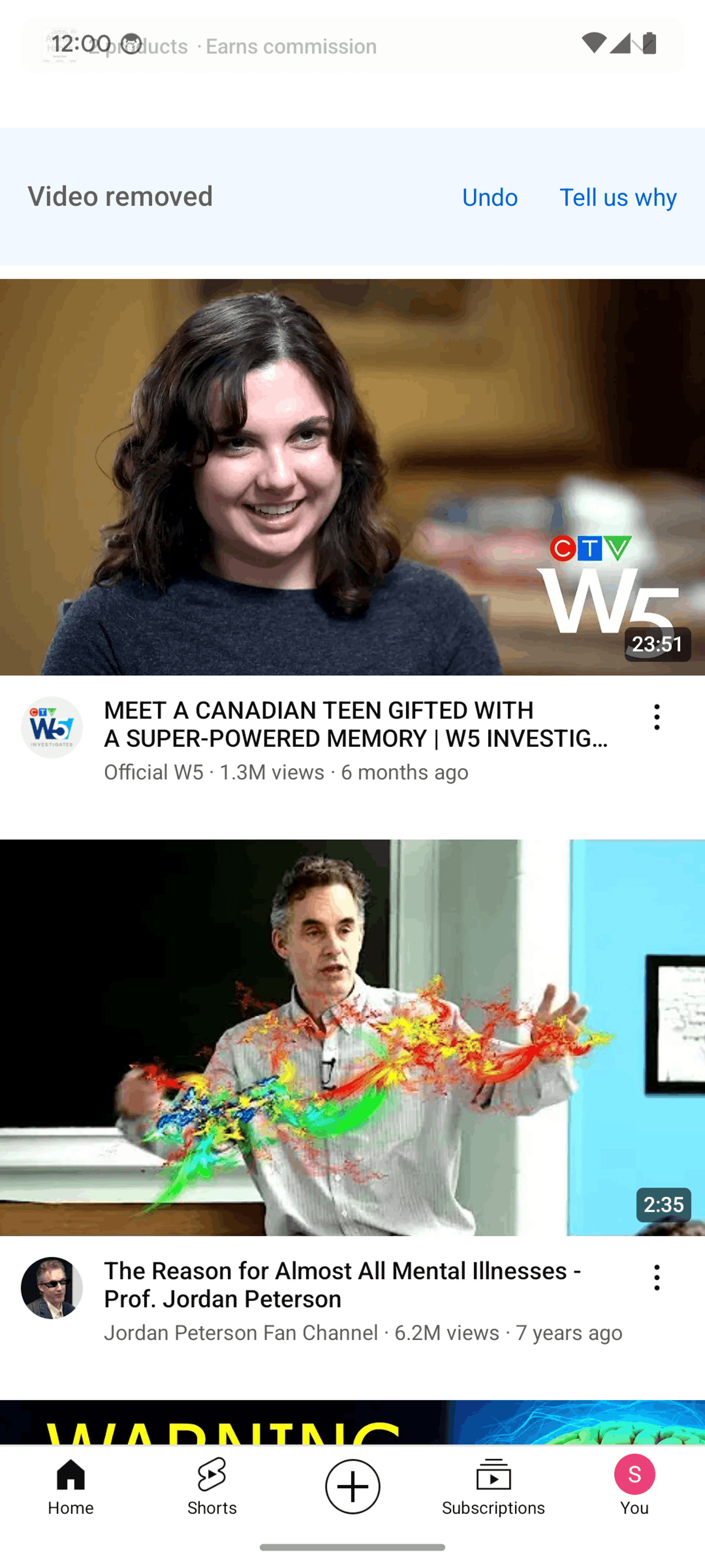 YouTube Android Photo & Video interface screenshot 6