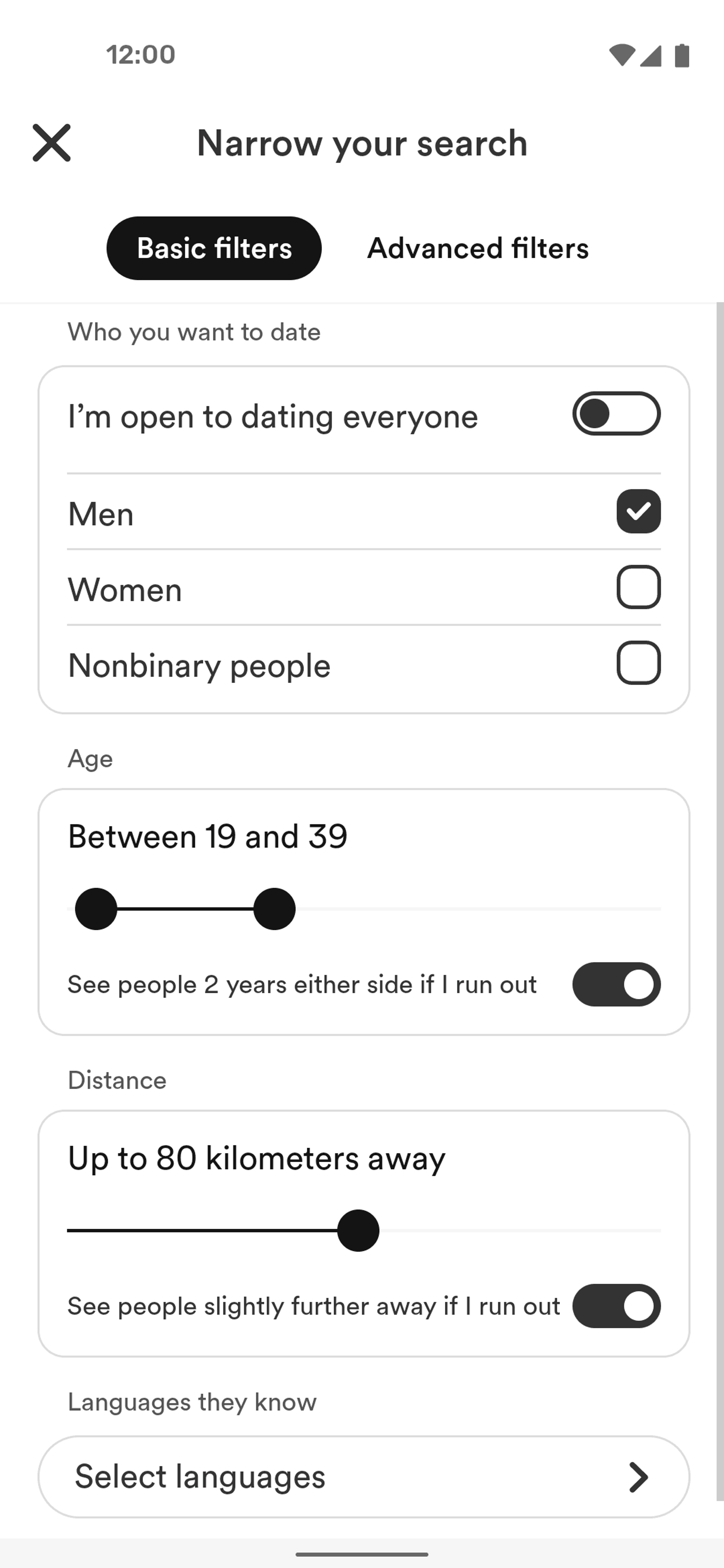Bumble Android Lifestyle interface screenshot 19